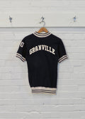 1930s/1940s Rayon Blend Granville Mock Neck Jersey