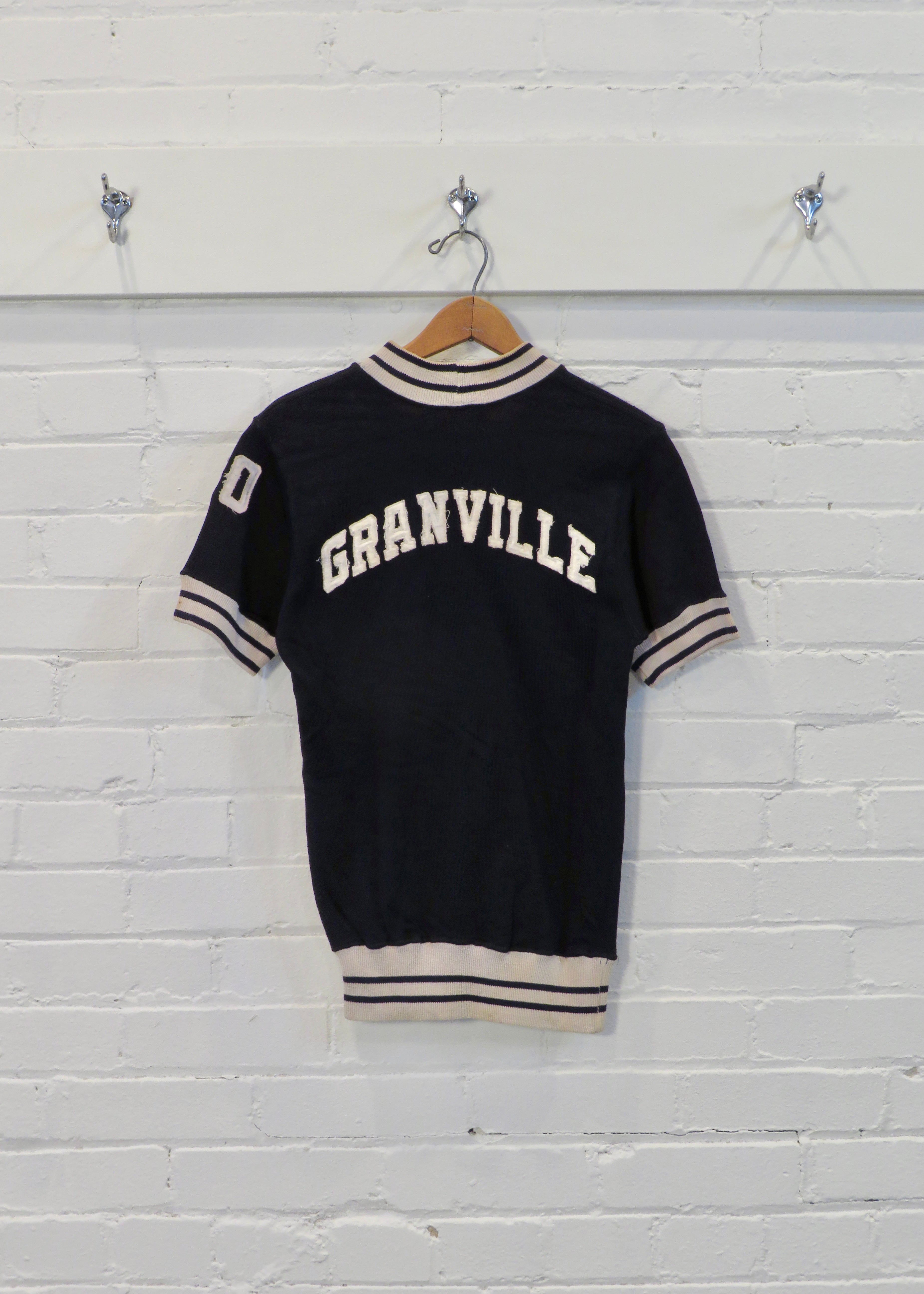 1930s/1940s Rayon Blend Granville Mock Neck Jersey
