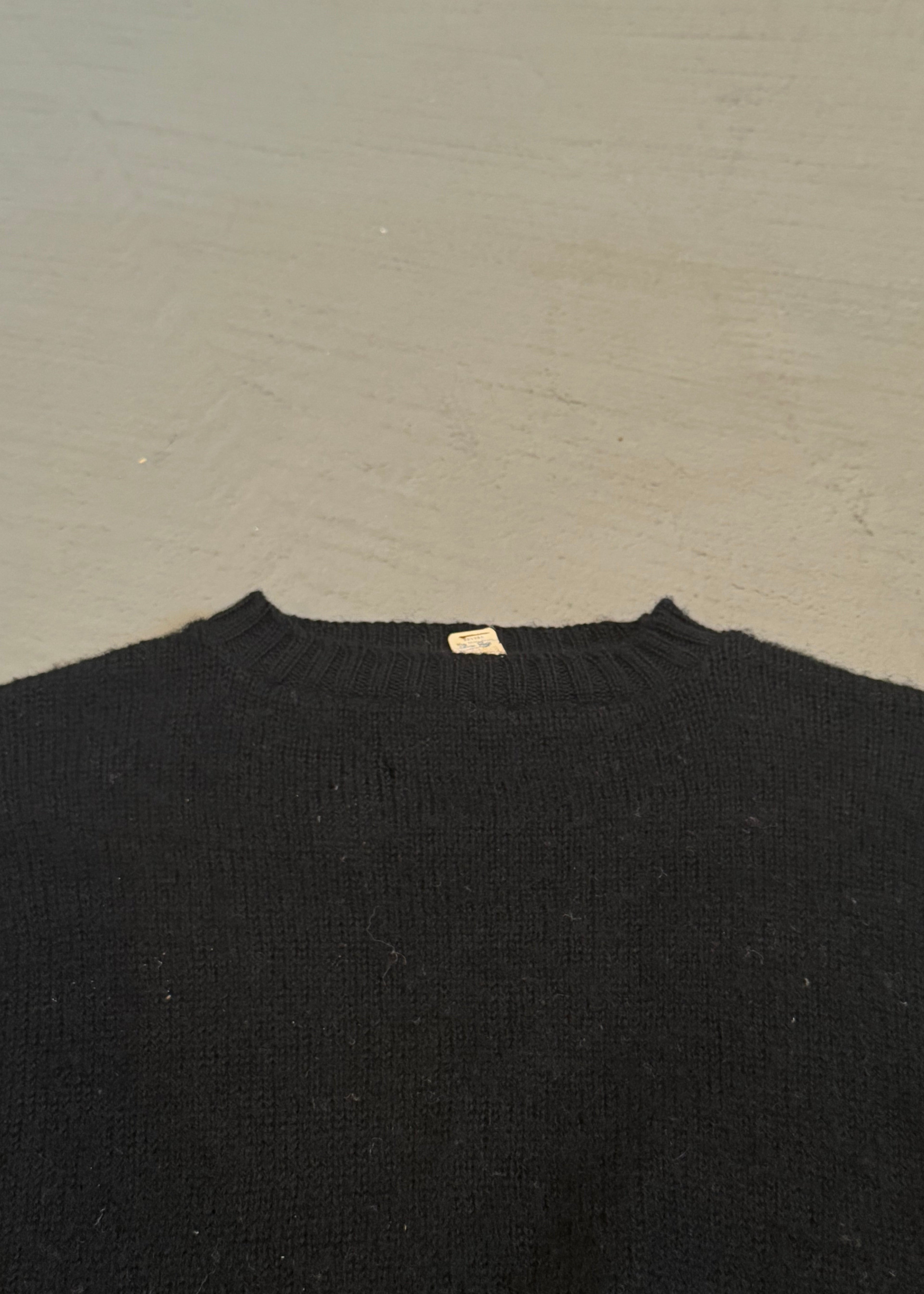 1950s Deadstock Petite Black Sweater
