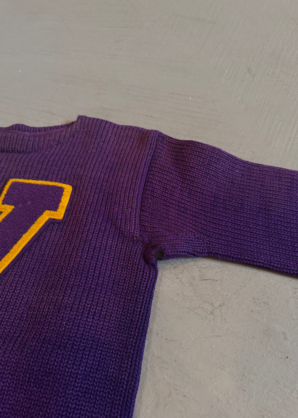 1930s Boat Neck Varsity Sweater