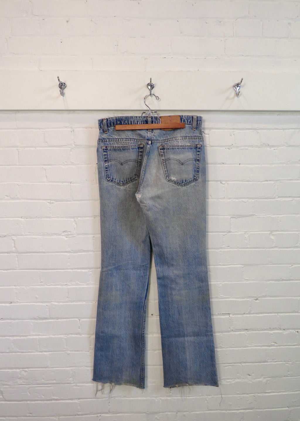 1990s Levi's 517 Raw Hem Flared Jeans