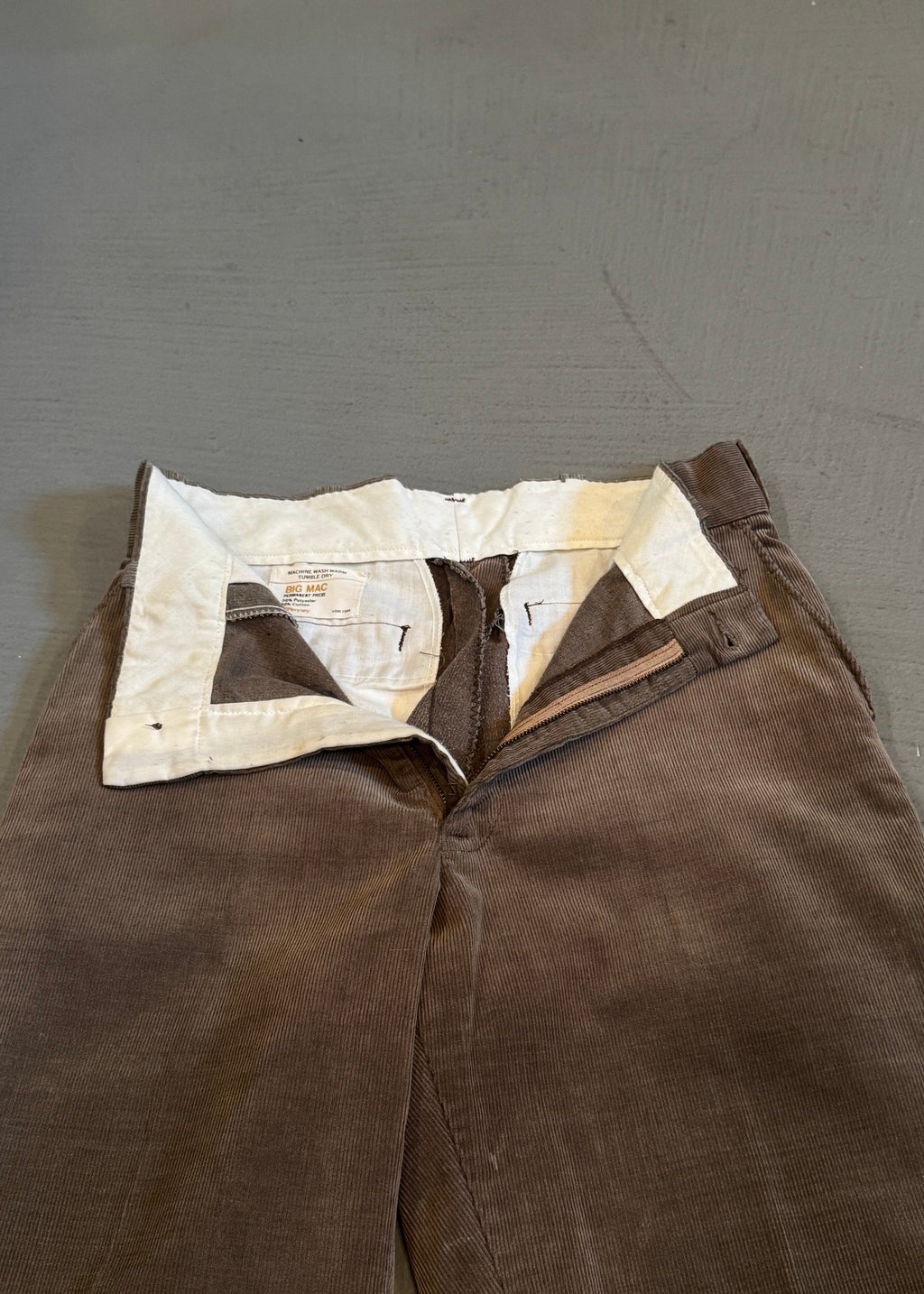 1970s Faded Brown Corduroy Trousers