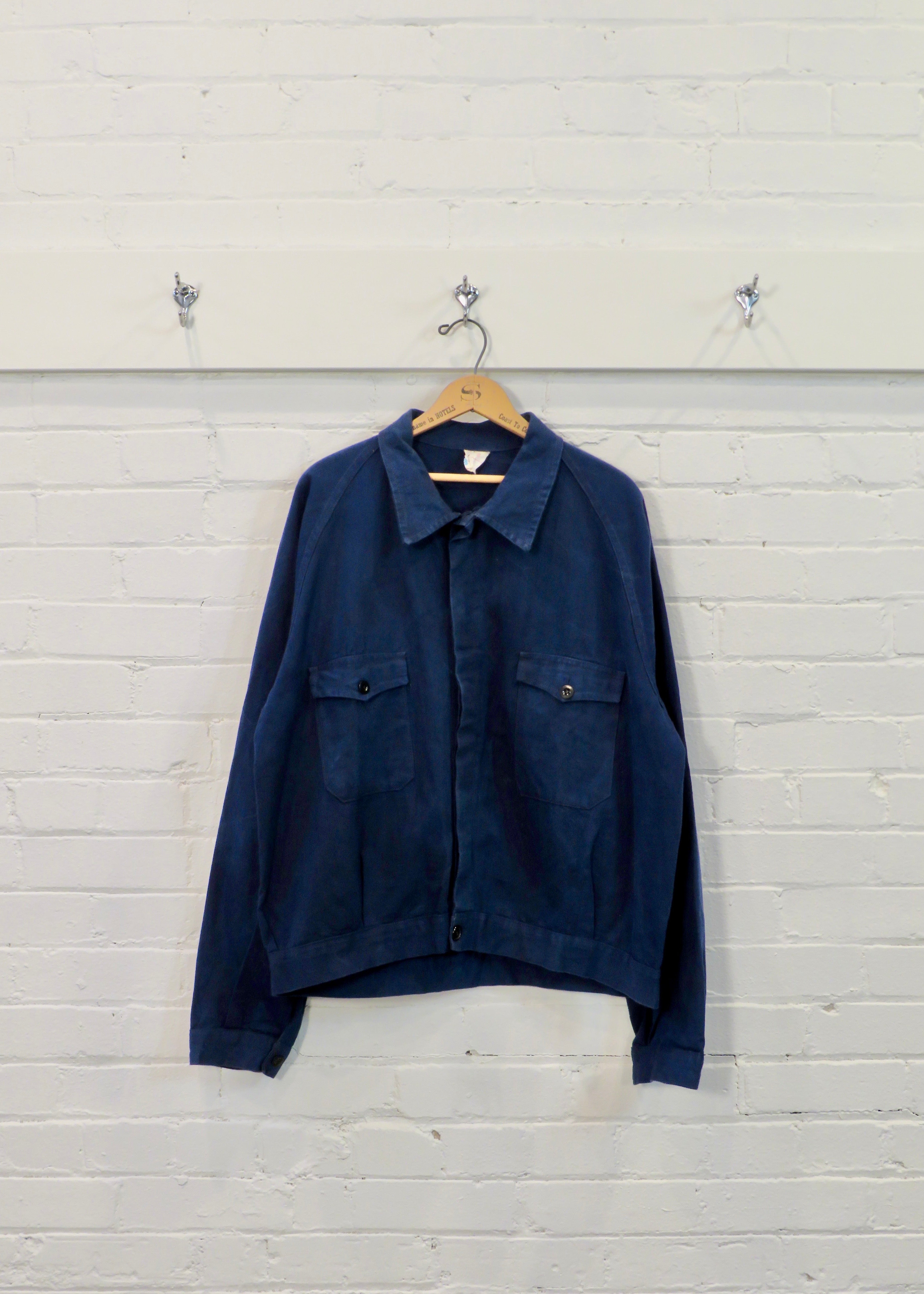 1980s European French Cycling-Style Work Chore Jacket