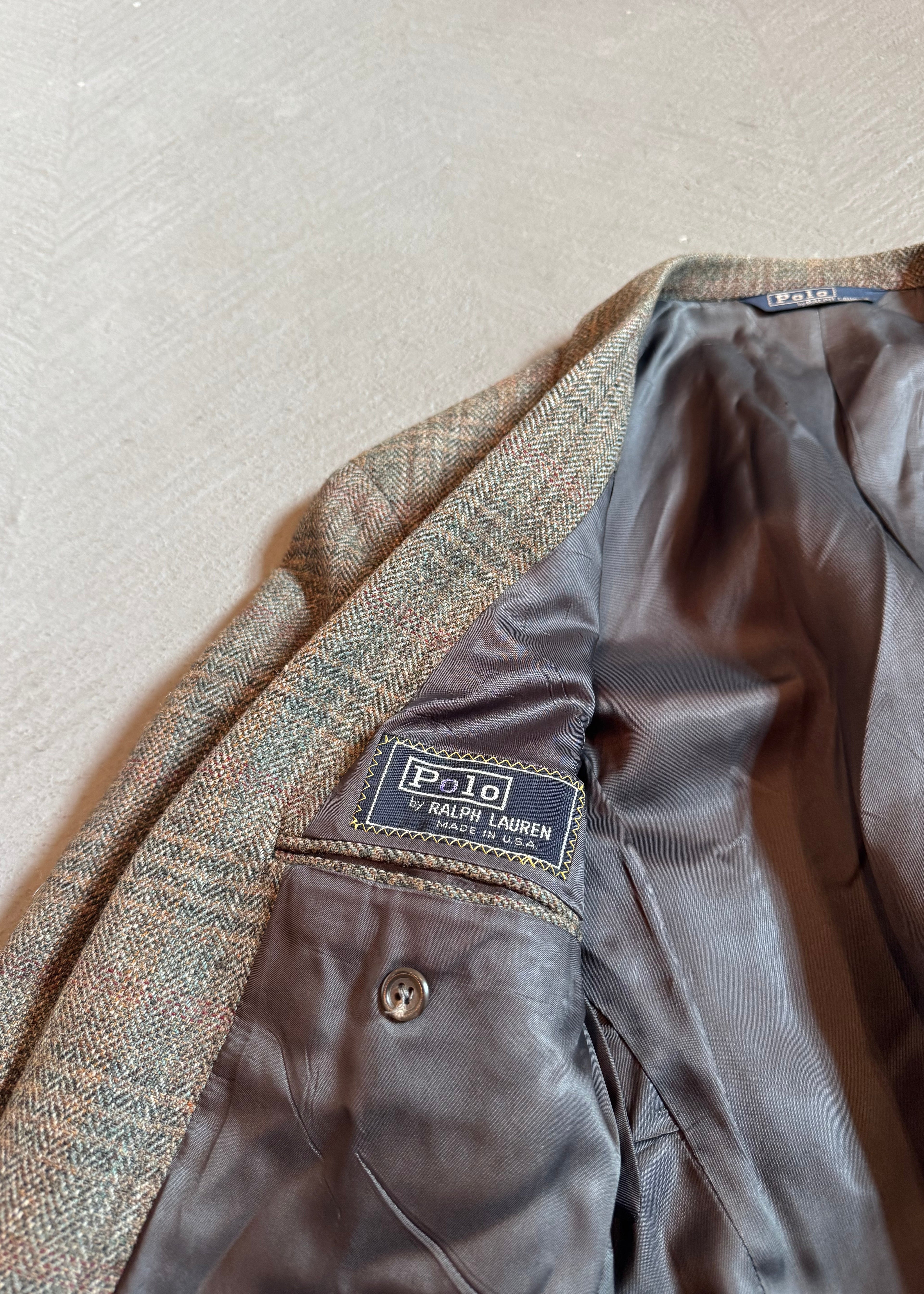 1980s Polo Ralph Lauren Tweed Check Suit