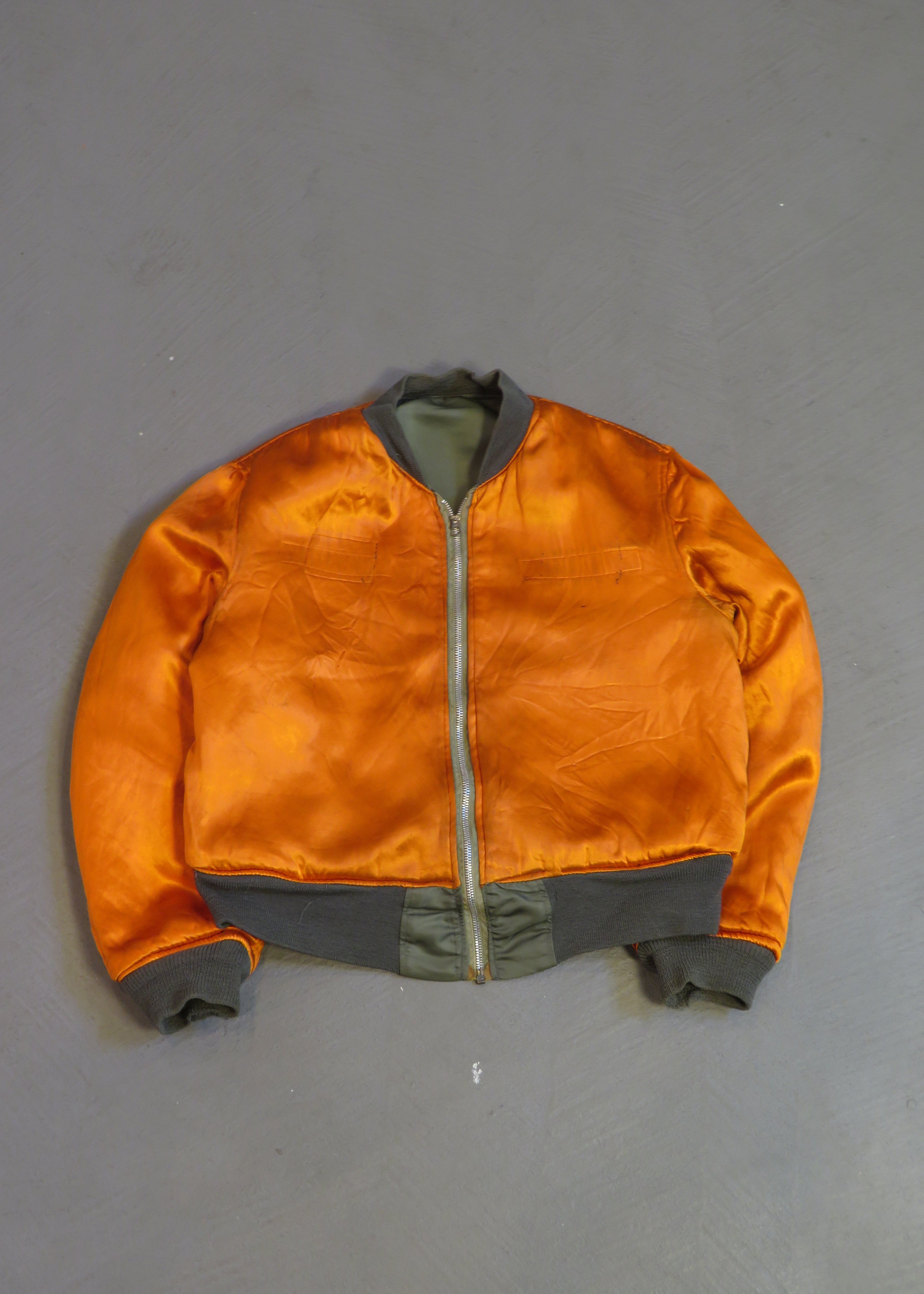 1970s Alpha Industries U.S. Military L-2B Satin Reversible Bomber Jacket