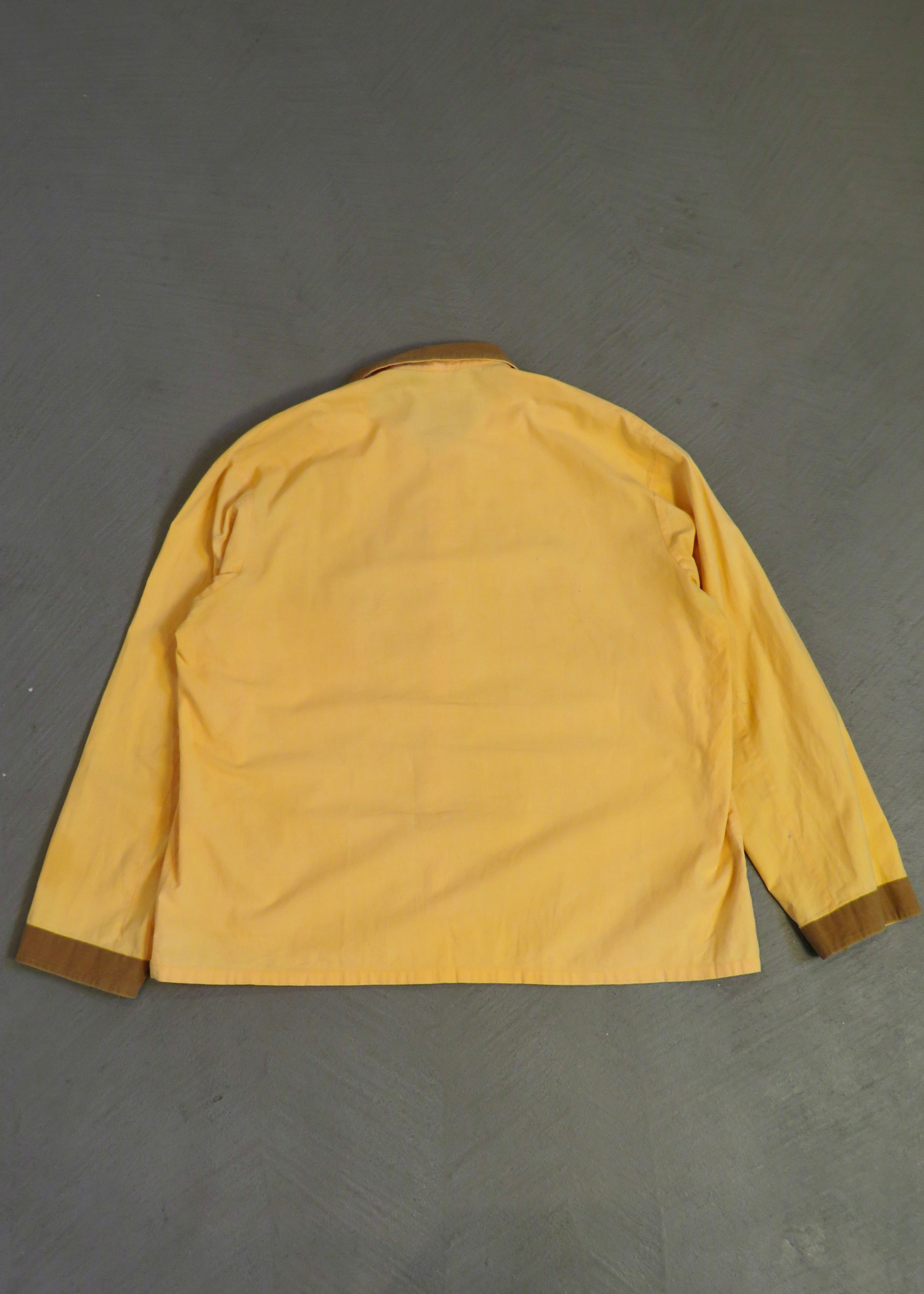1970s European Contrast Collar Pajama Shirt