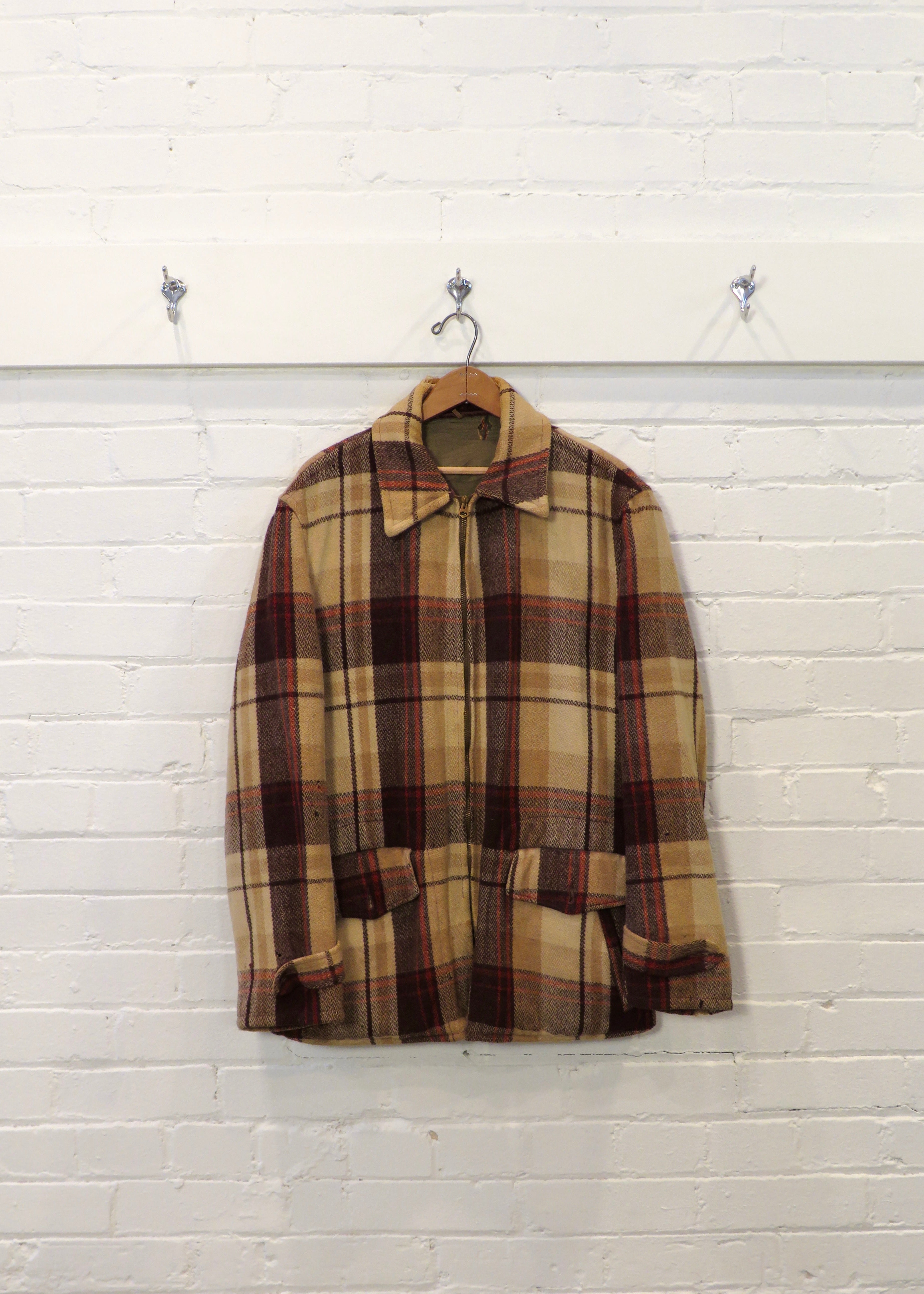 1950s Wool Plaid Sporting Jacket