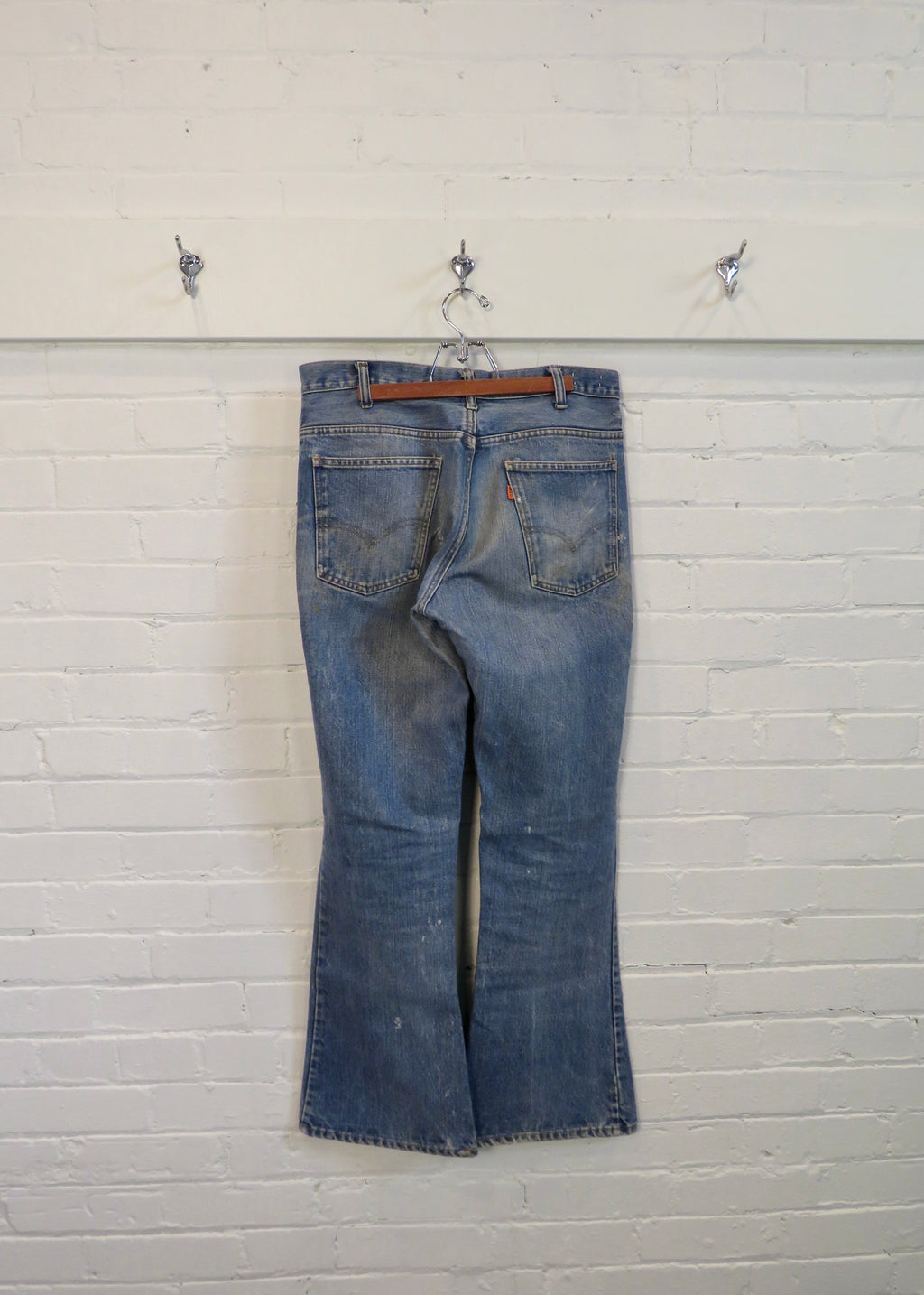 1970s Levi's 646 Orange Tab Flared Jeans