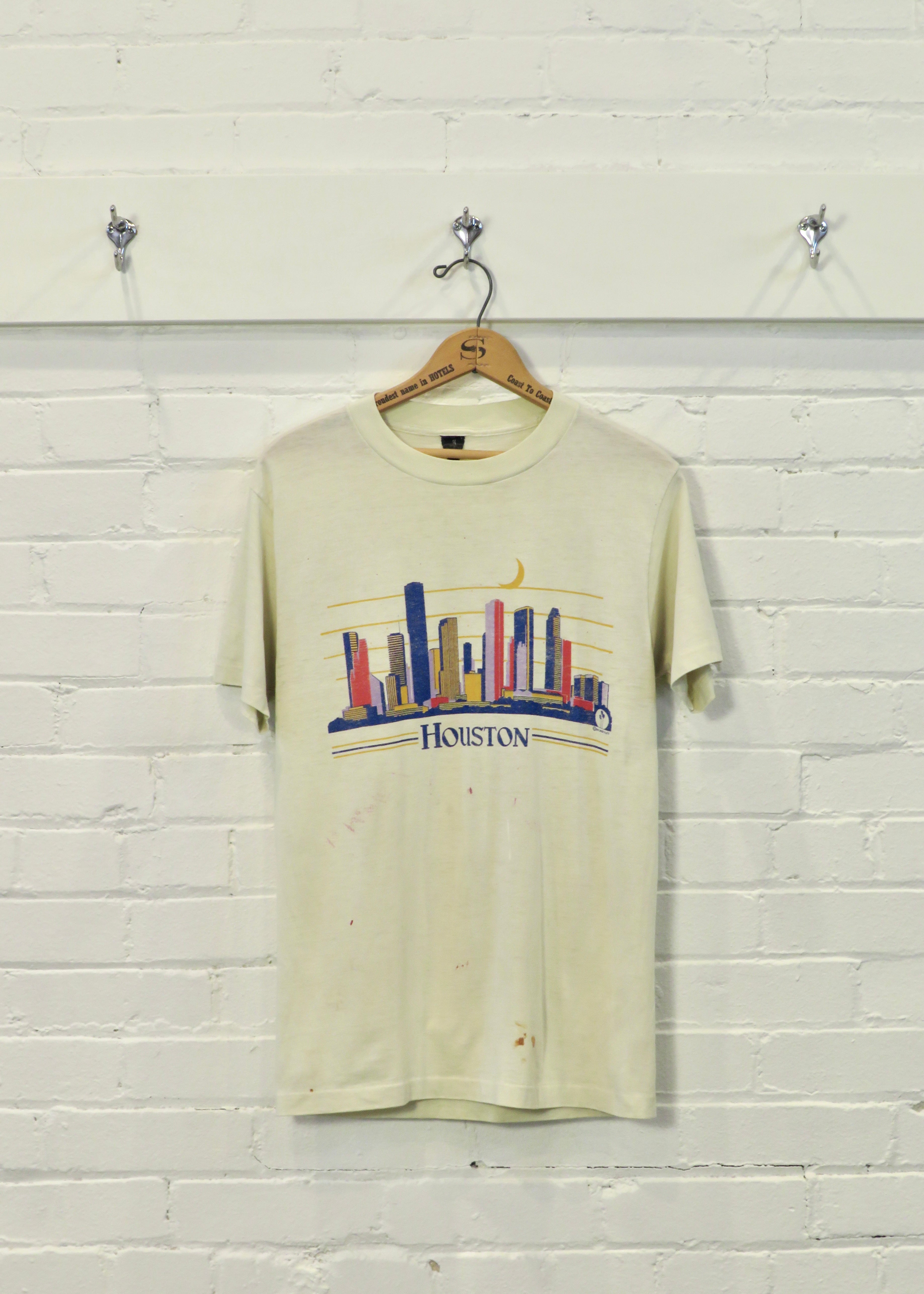 1980s Houston Skyline Painted T-Shirt