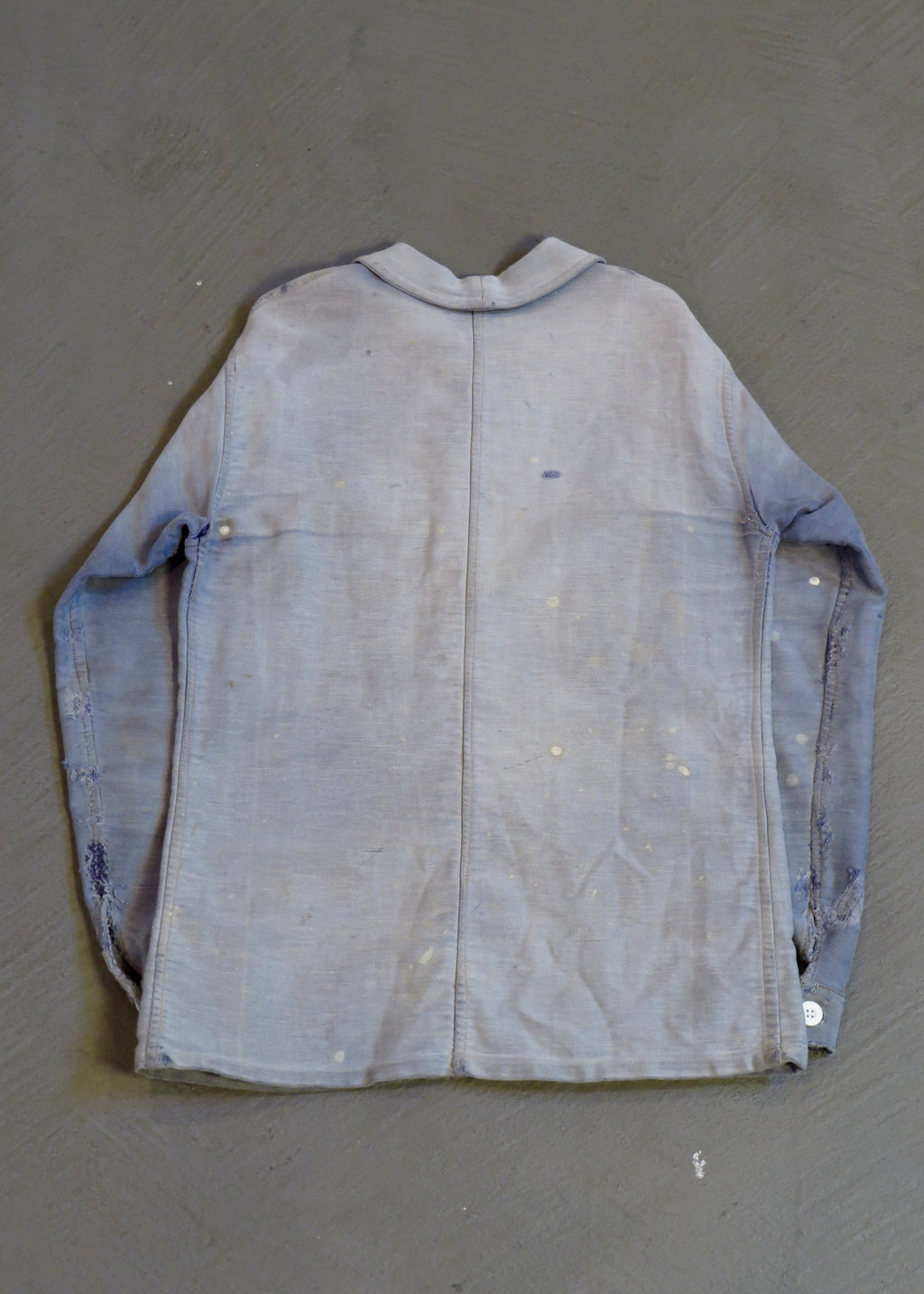 1940s Repaired Moleskin French Chore Jacket