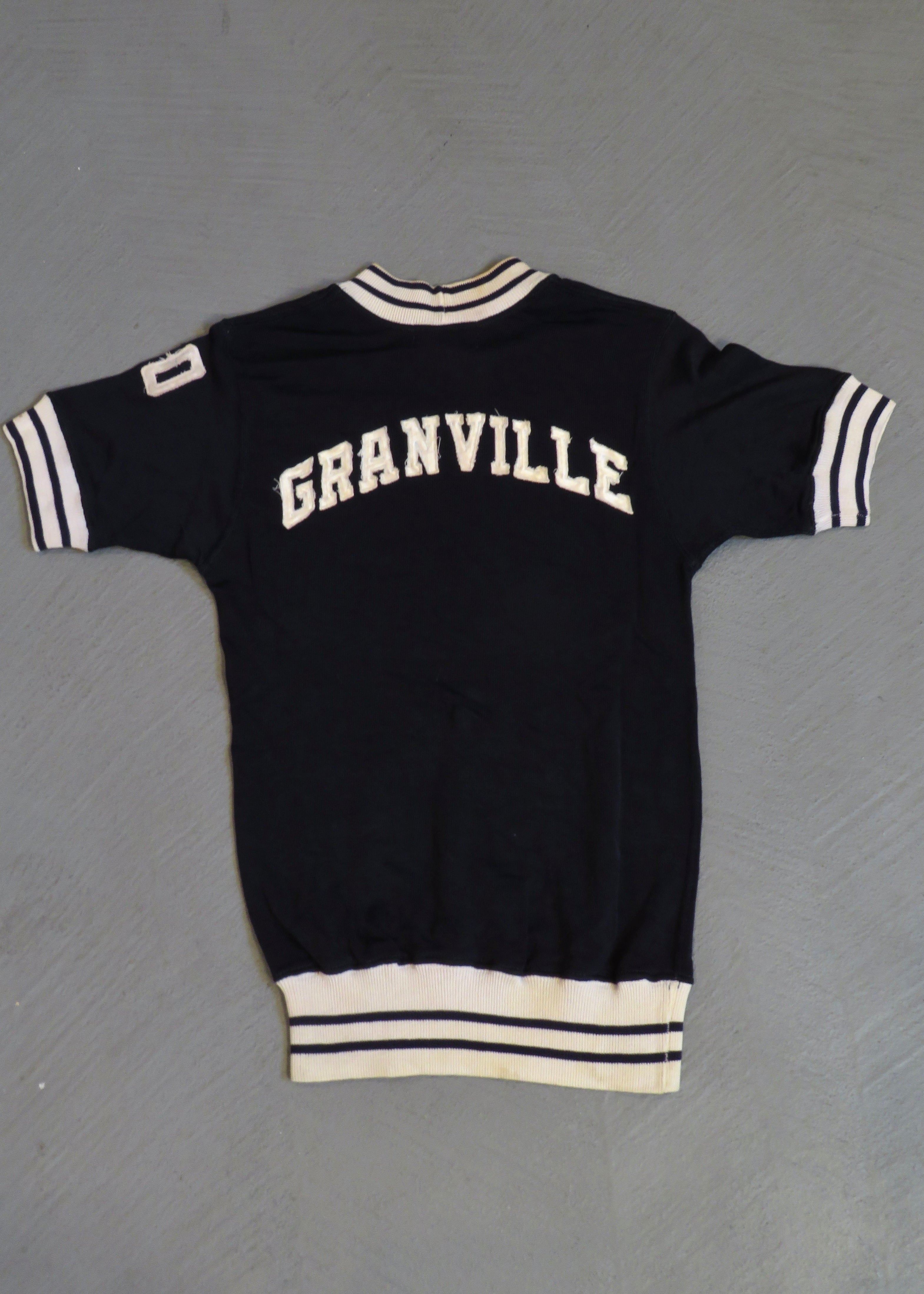 1930s/1940s Rayon Blend Granville Mock Neck Jersey
