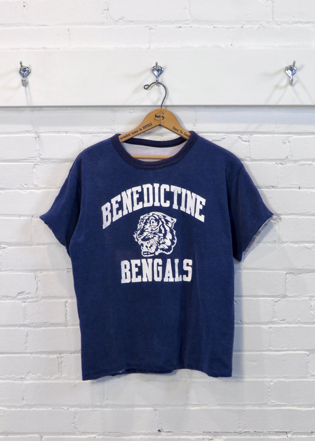1980s Benedictine Bengals Reversible Gym T-Shirt | M
