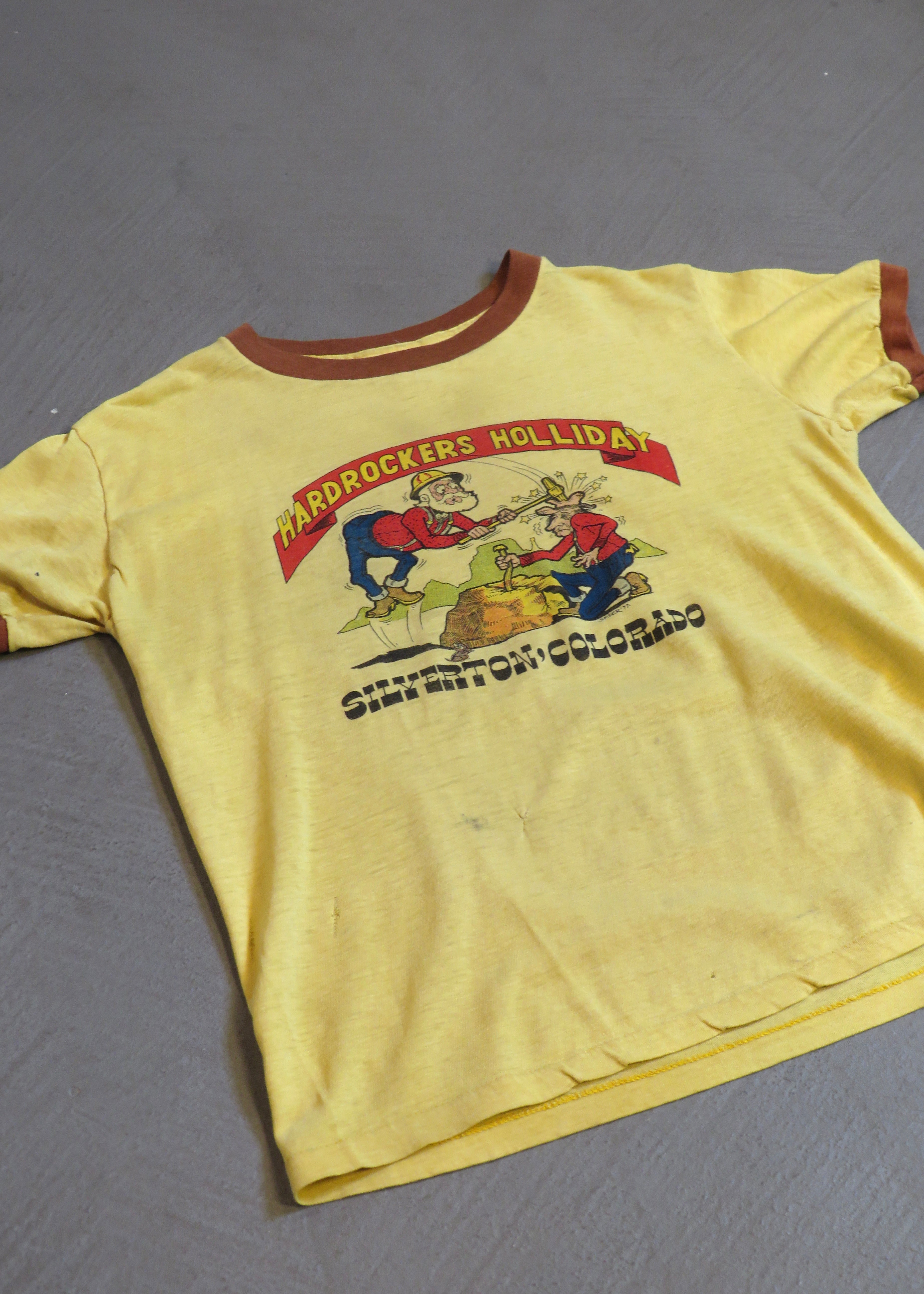 1970s Hardrockers Holliday Silverton Colorado Ringer T-Shirt