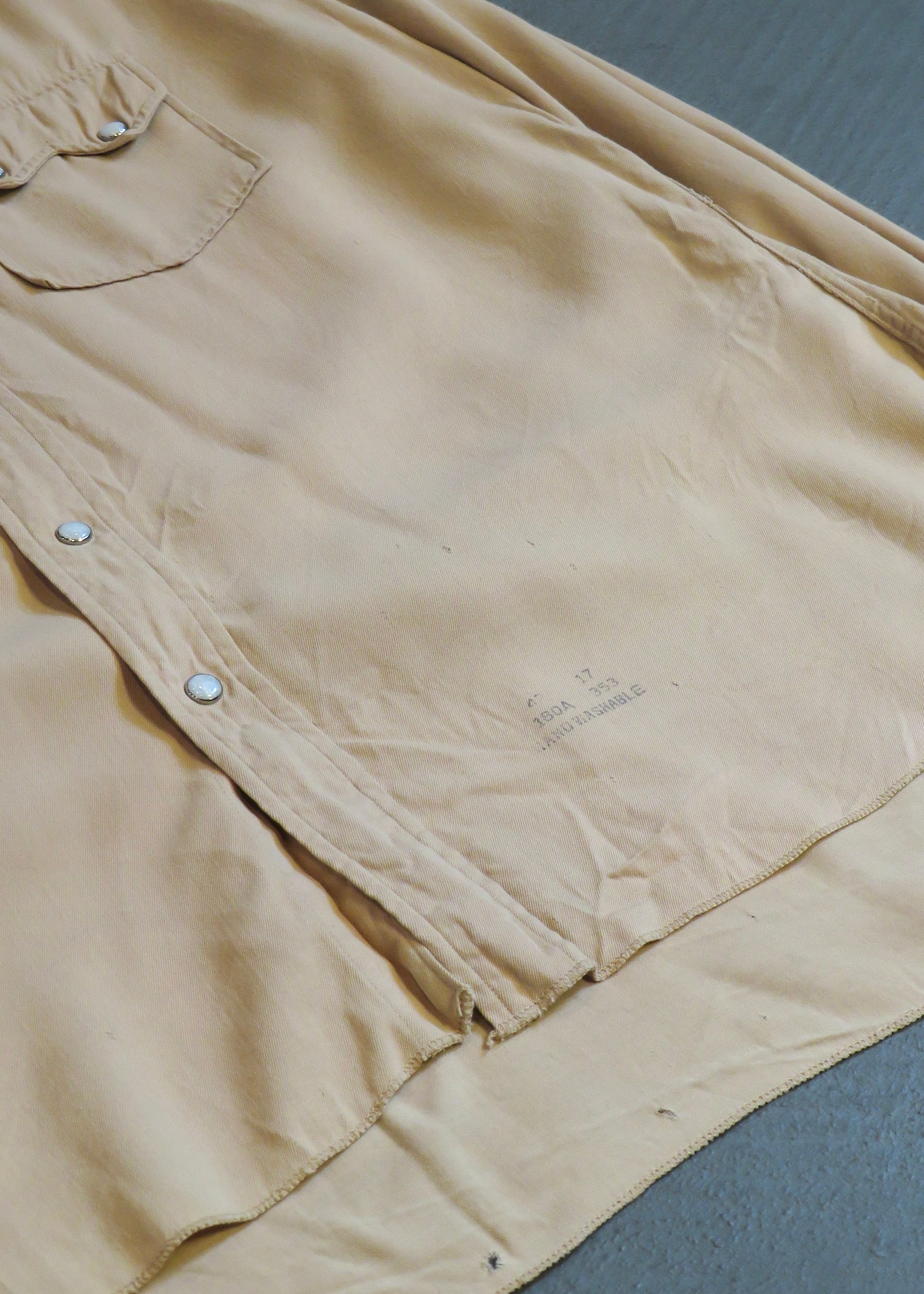 1950s One-O-One 101 Gabardine Pearl Snap Western Shirt