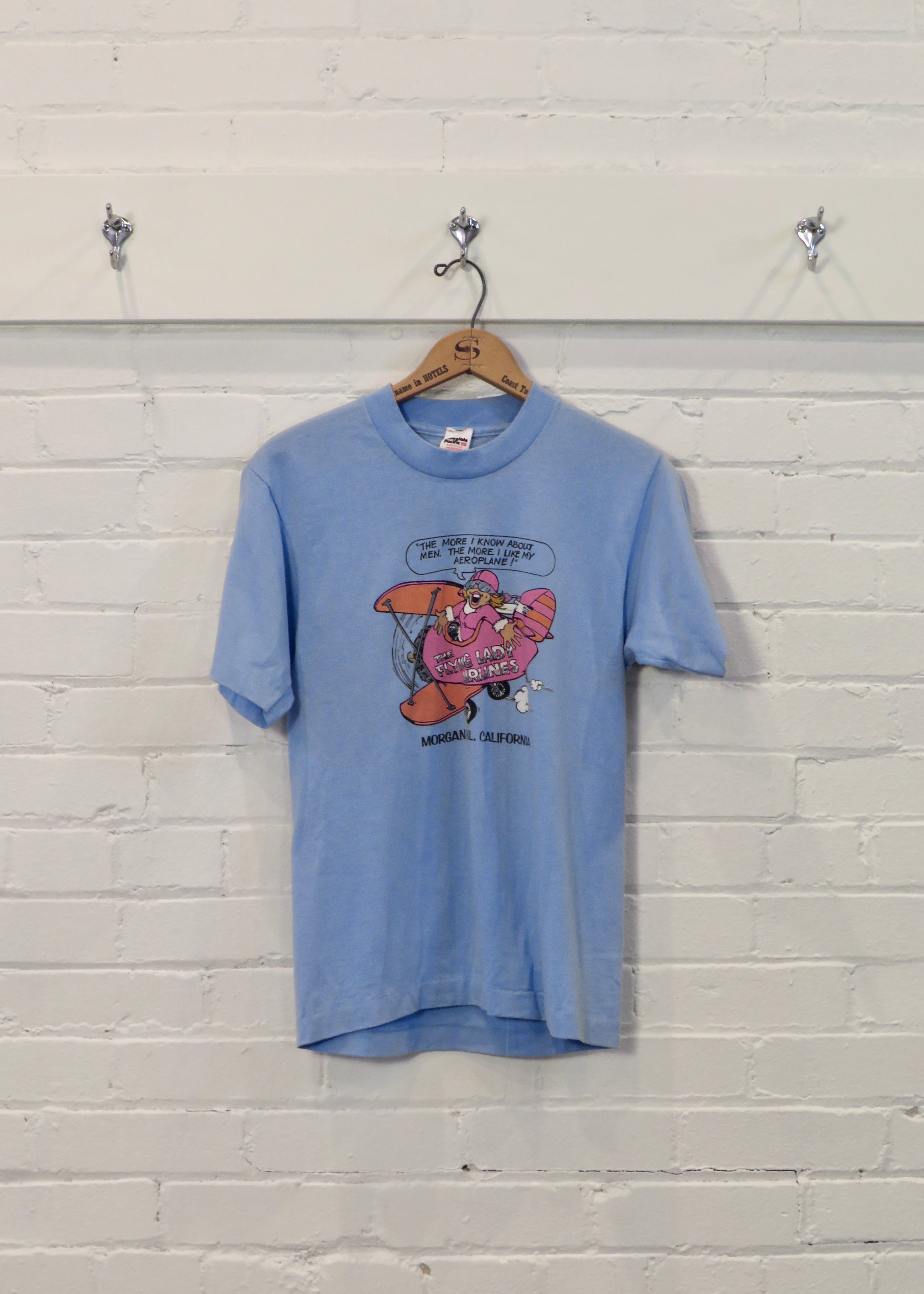 1980s Flying Lady Airlines T-Shirt | XS