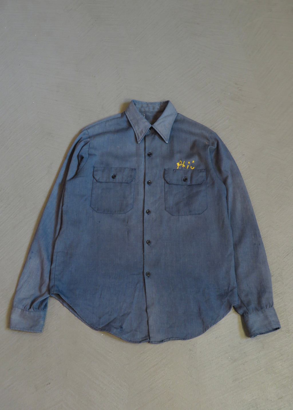 1960s L.S. Lord Embroidered Work Shirt
