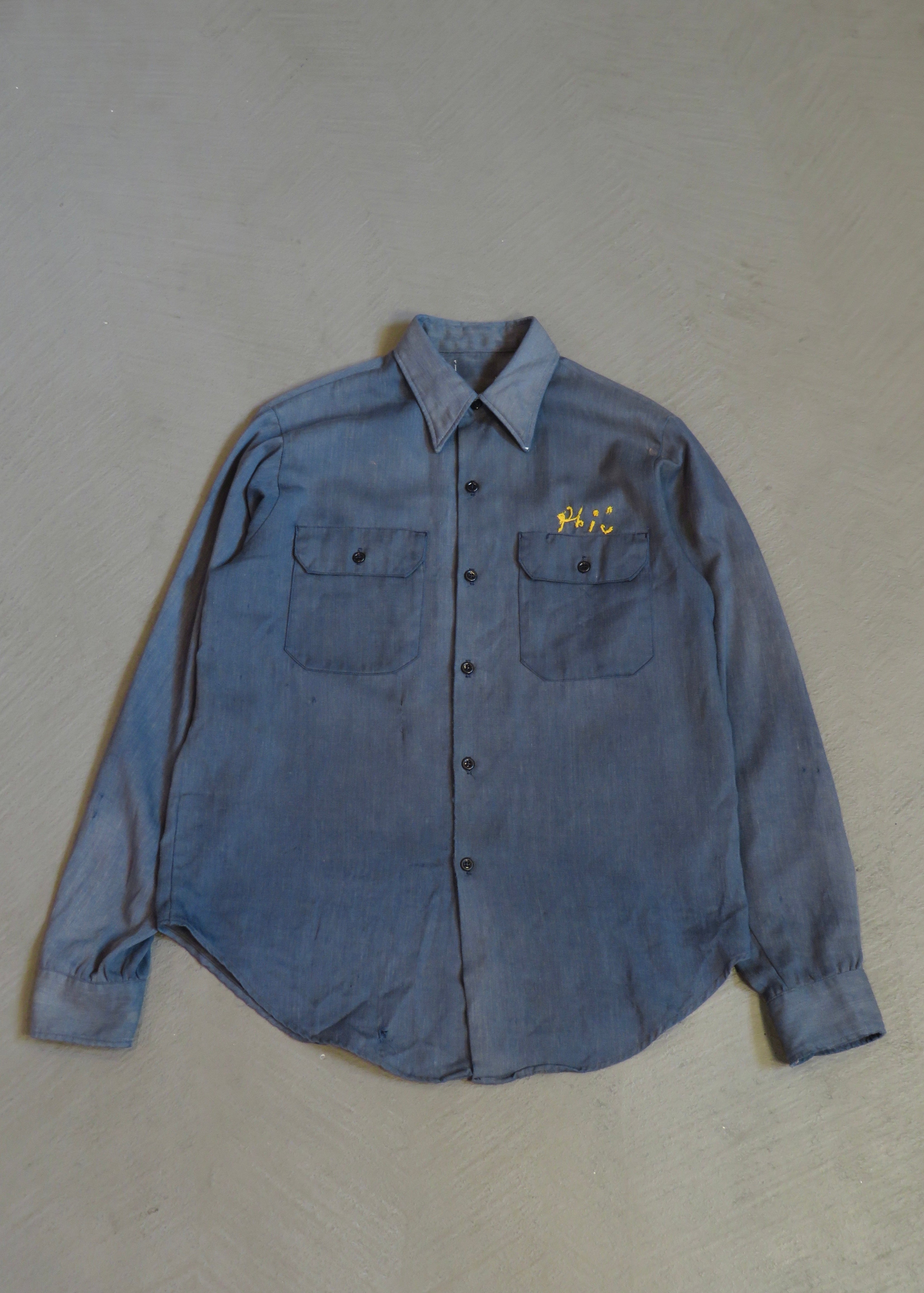 1960s L.S. Lord Embroidered Work Shirt