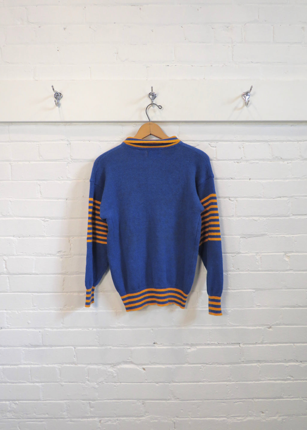 1980s Coca Cola Rugby Striped Sweater