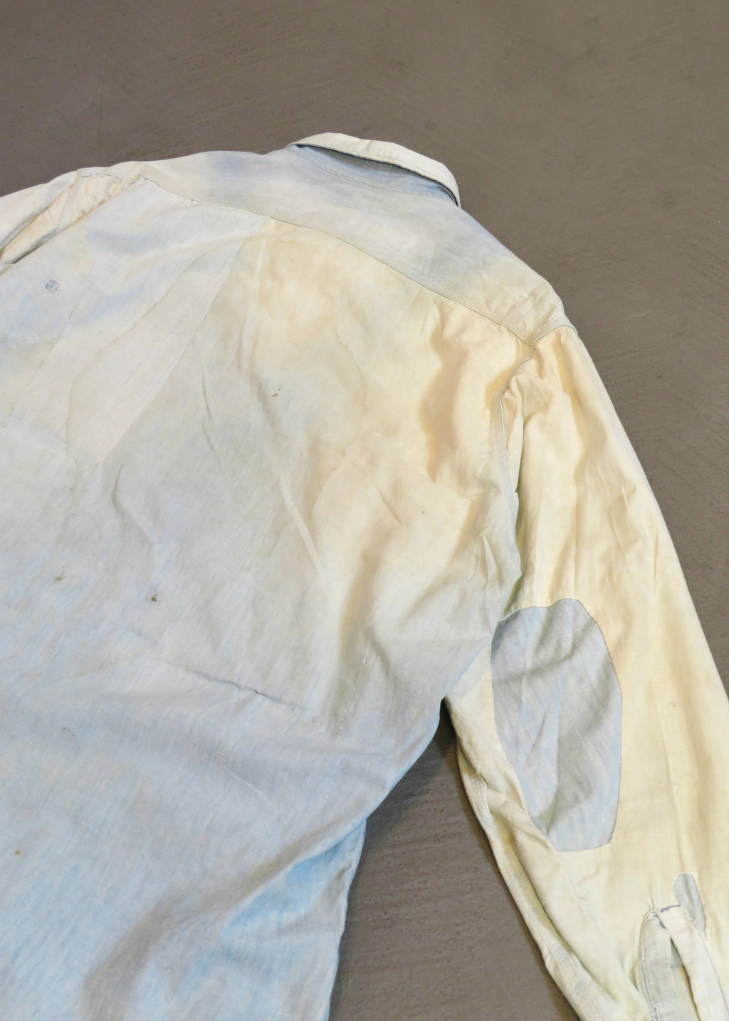 1950s Penneys Ox-Hide Repaired Chambray Shirt