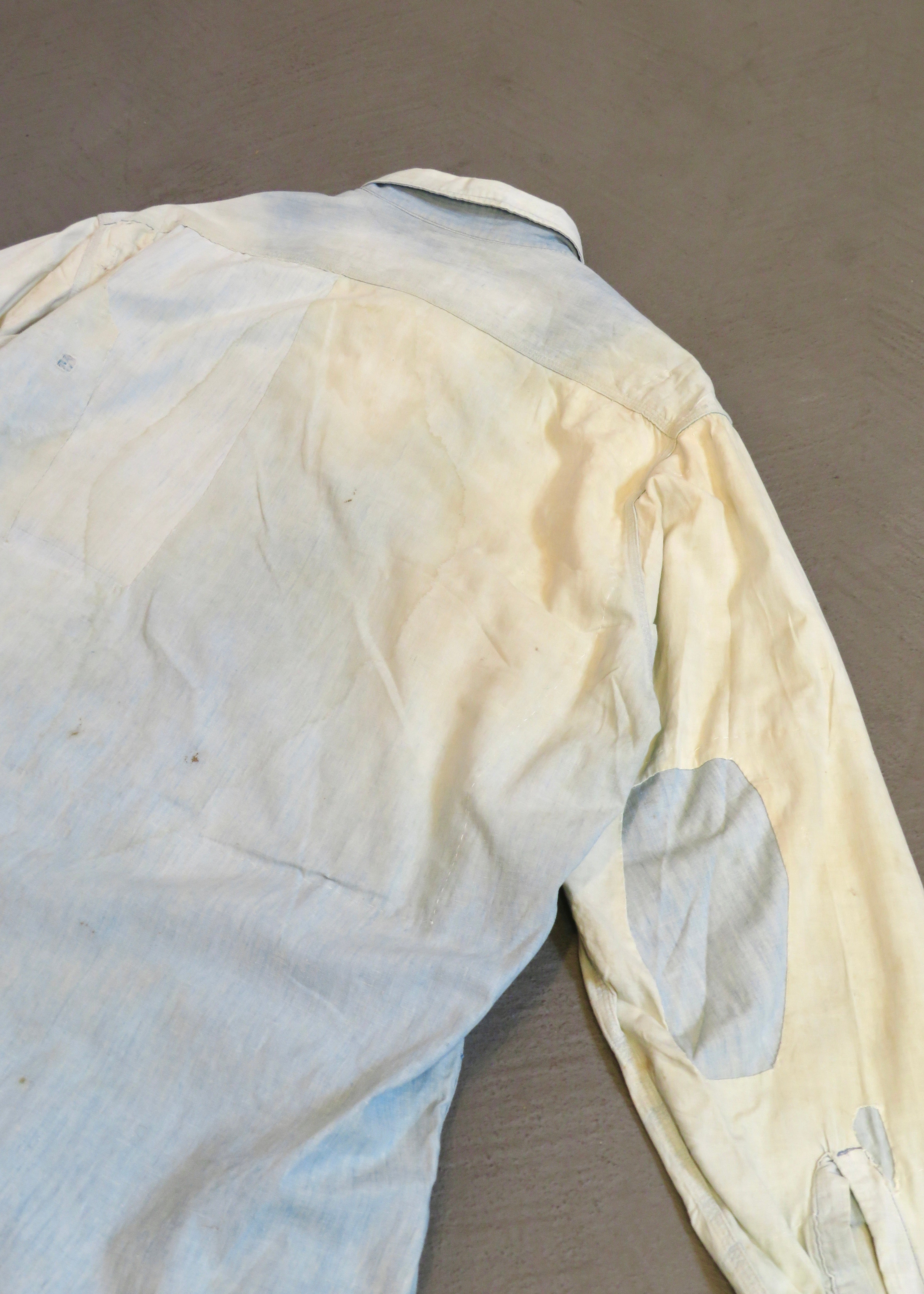 1950s Penneys Ox-Hide Repaired Chambray Shirt