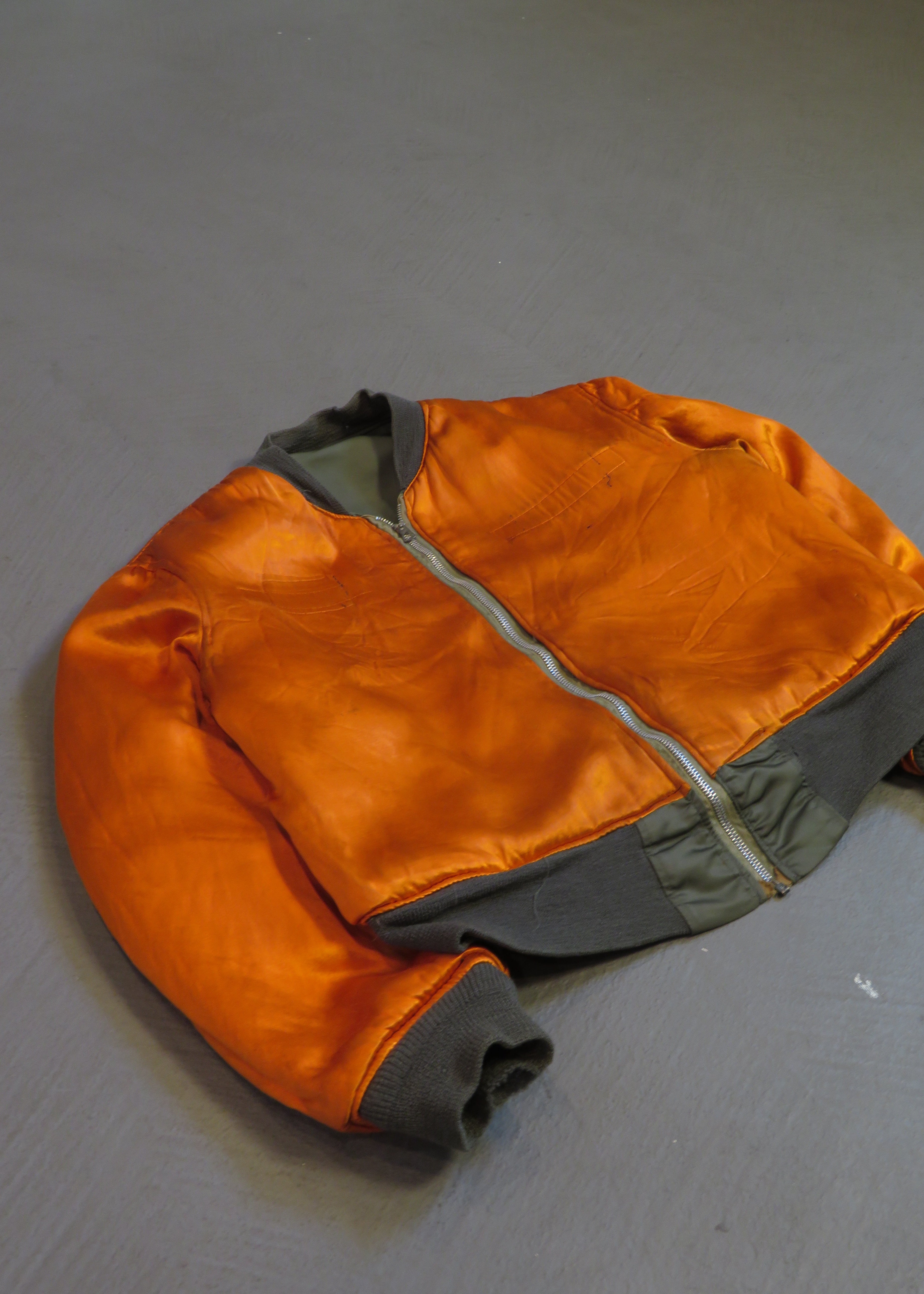 1970s Alpha Industries U.S. Military L-2B Satin Reversible Bomber Jacket