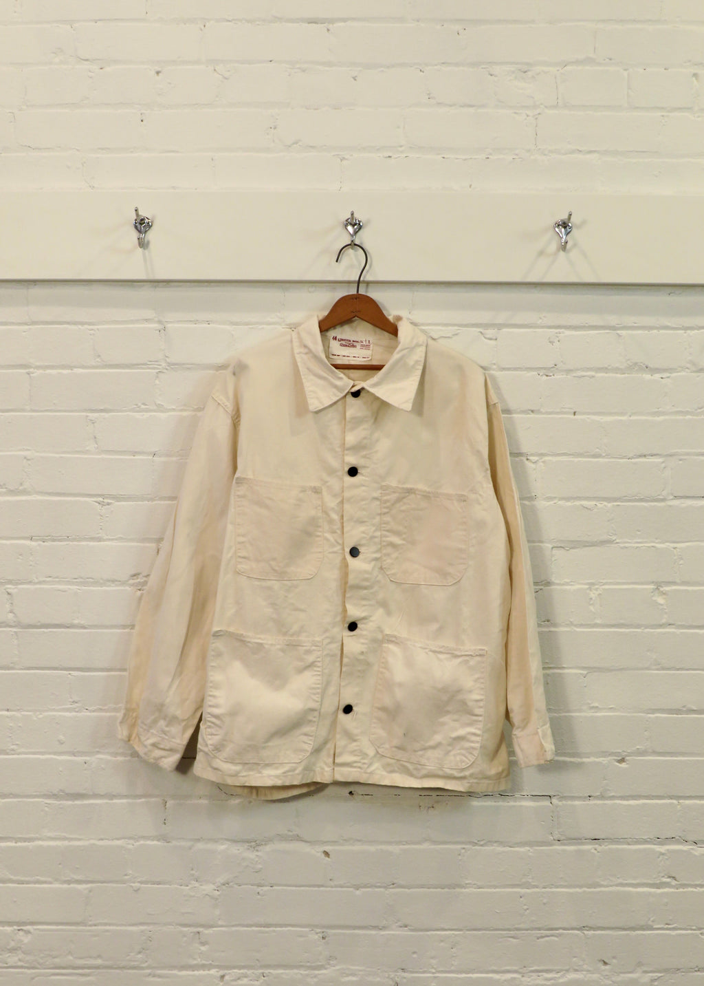 1960s Universal Overall Co Stone Cutter White Chore Jacket