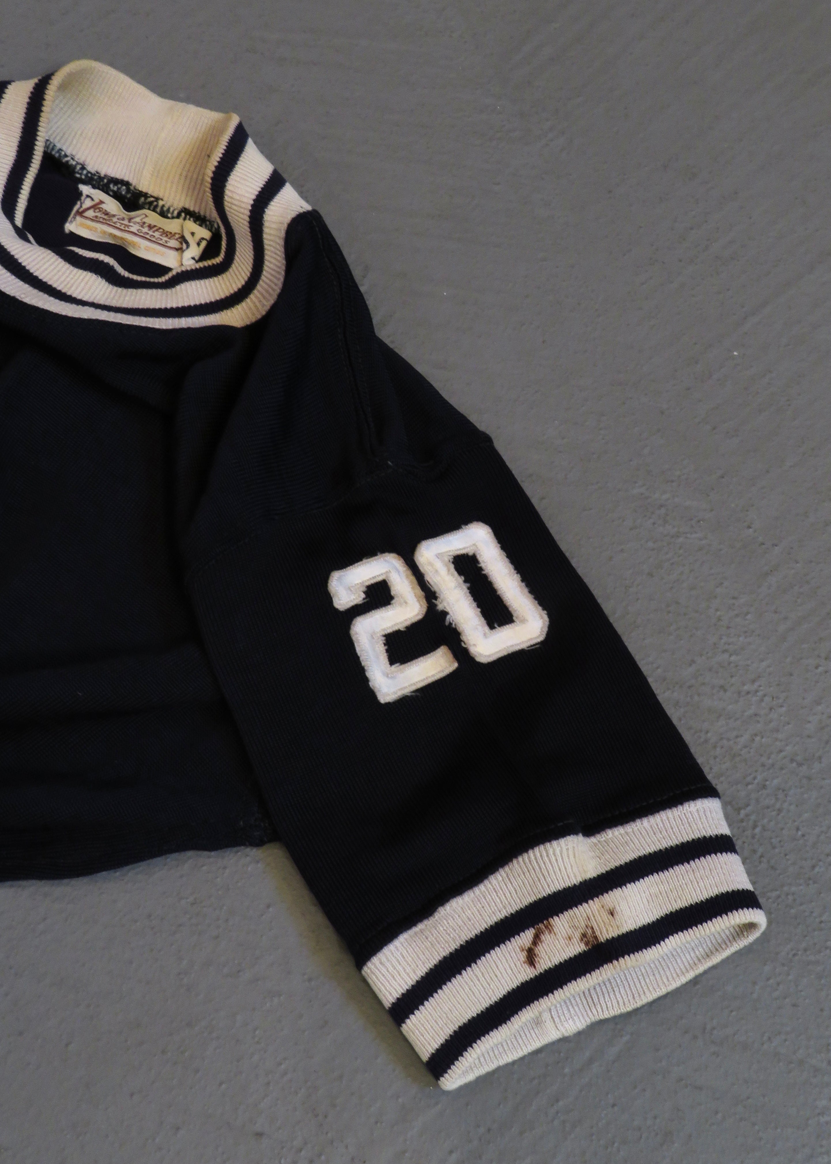 1930s/1940s Rayon Blend Granville Mock Neck Jersey