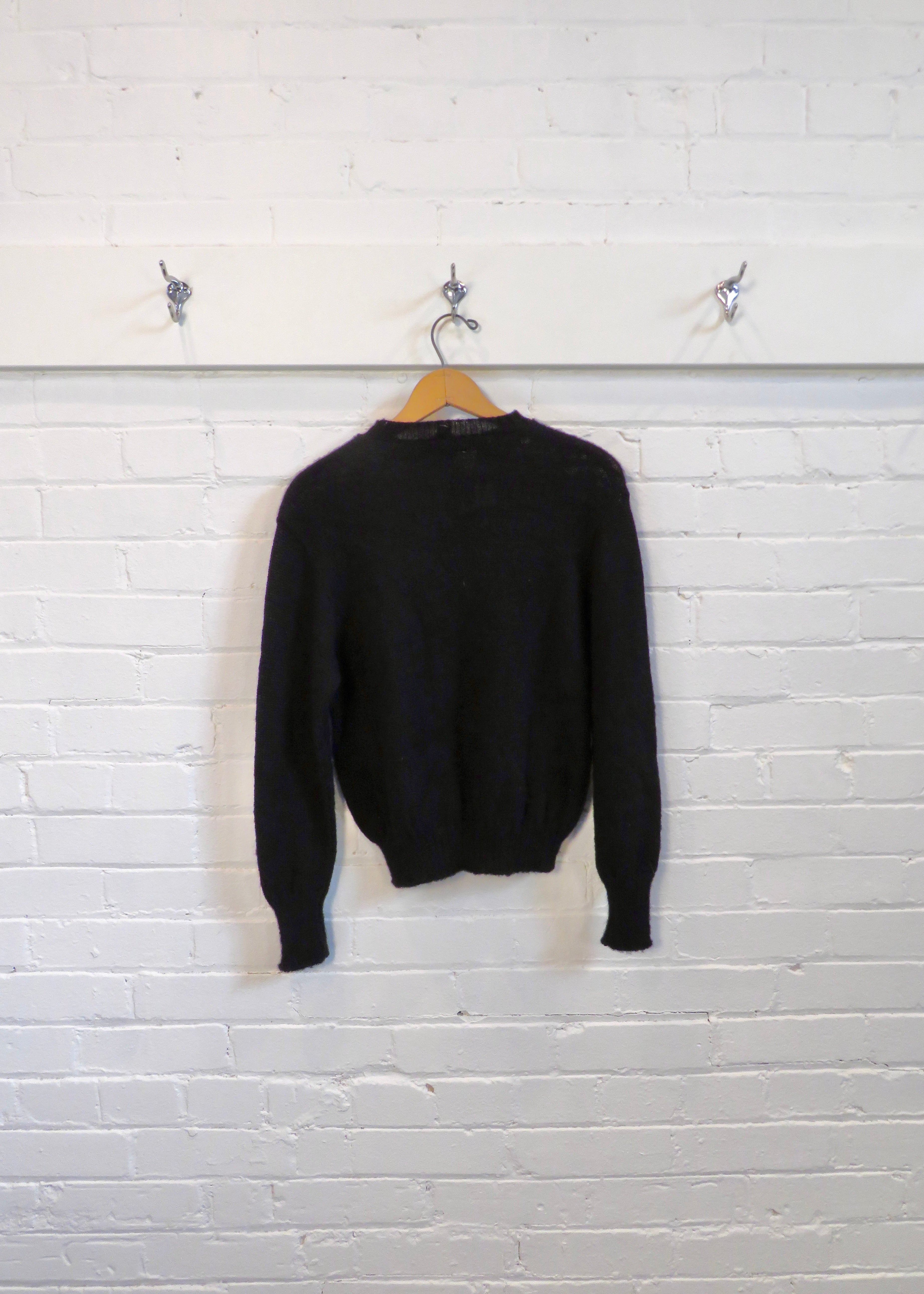 1950s Deadstock Petite Black Sweater