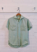 1960s Paint Splattered Work Shirt | M
