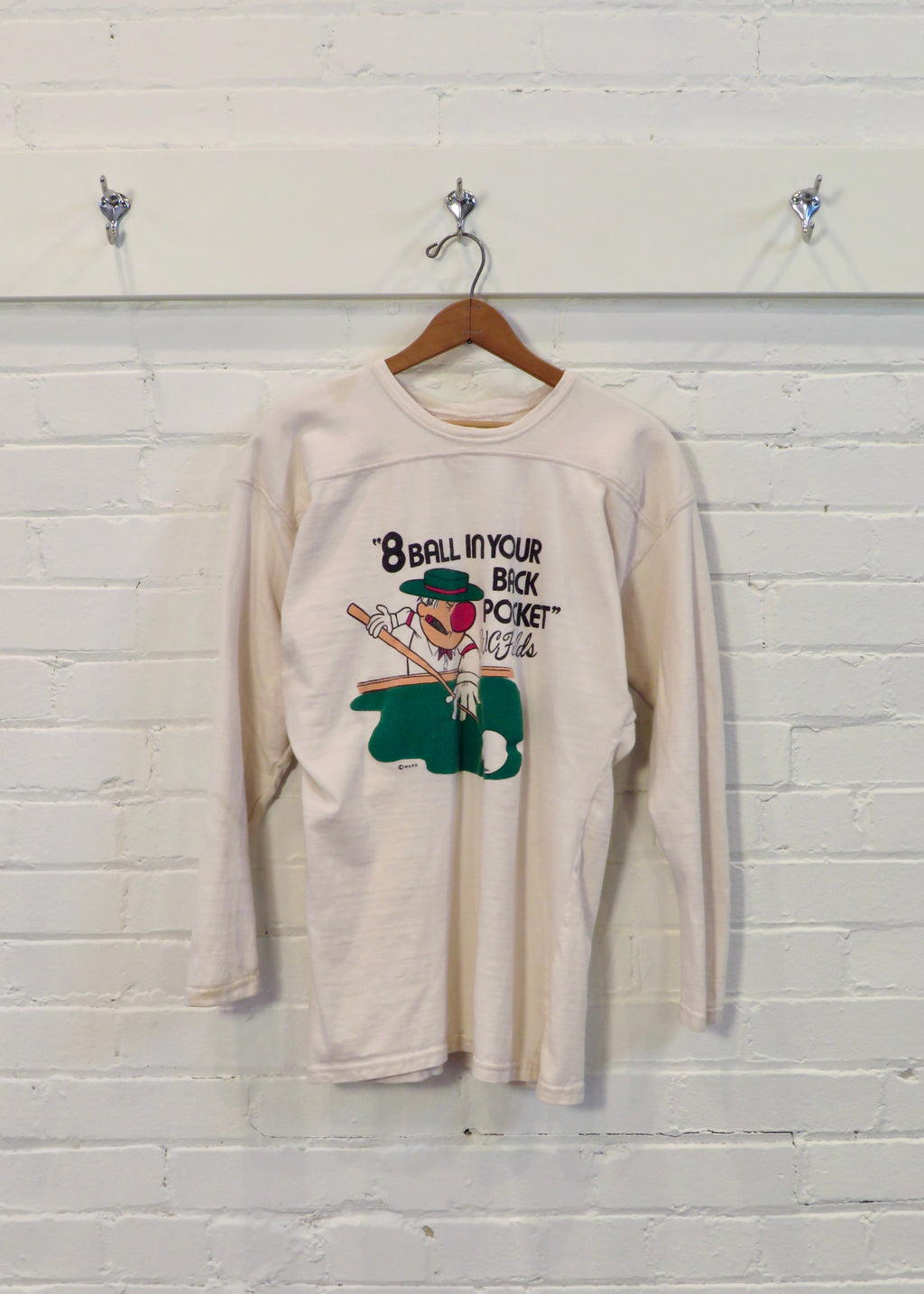 1970s 8-Ball Billiards Long Sleeved Jersey