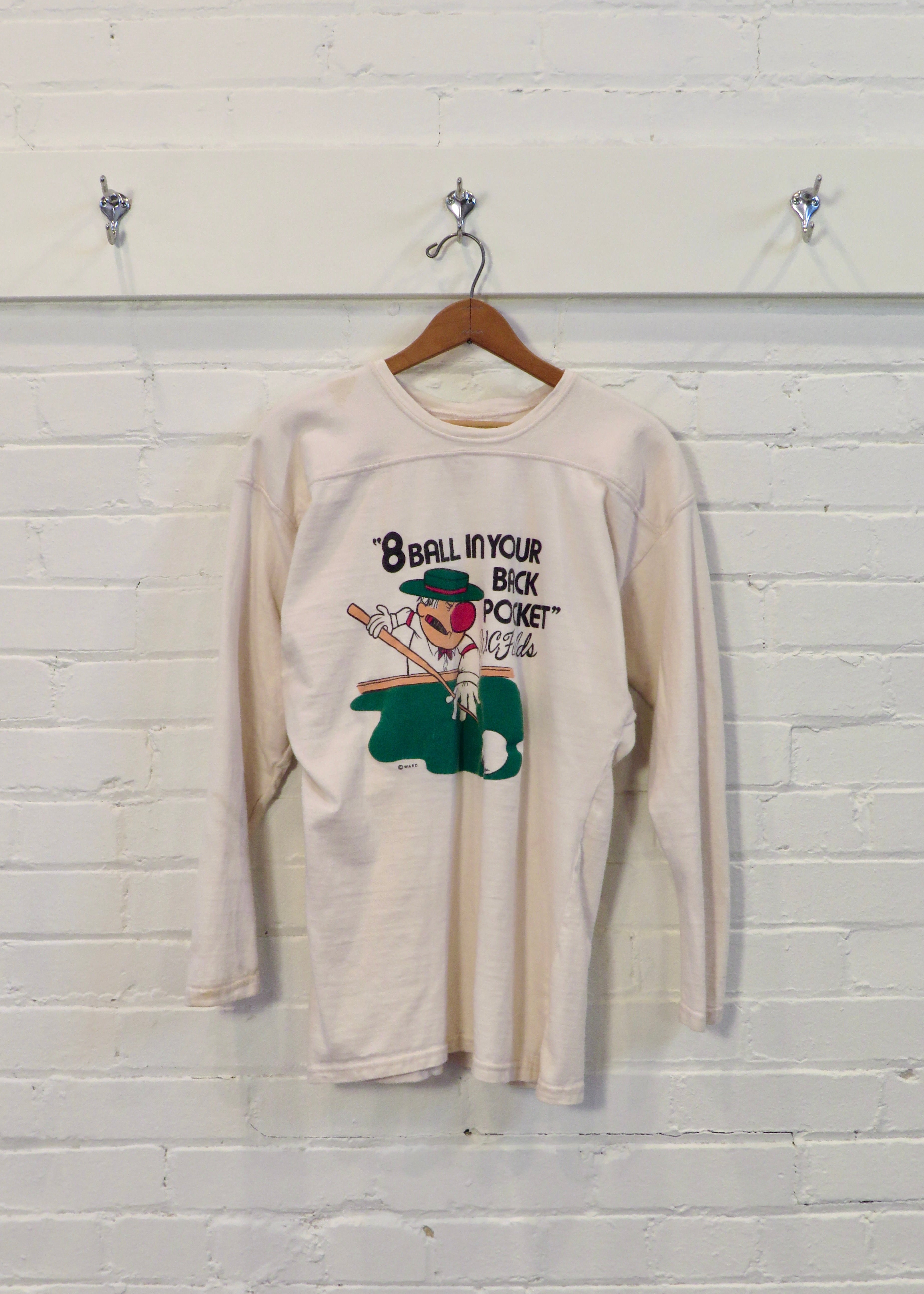 1970s 8-Ball Billiards Long Sleeved Jersey