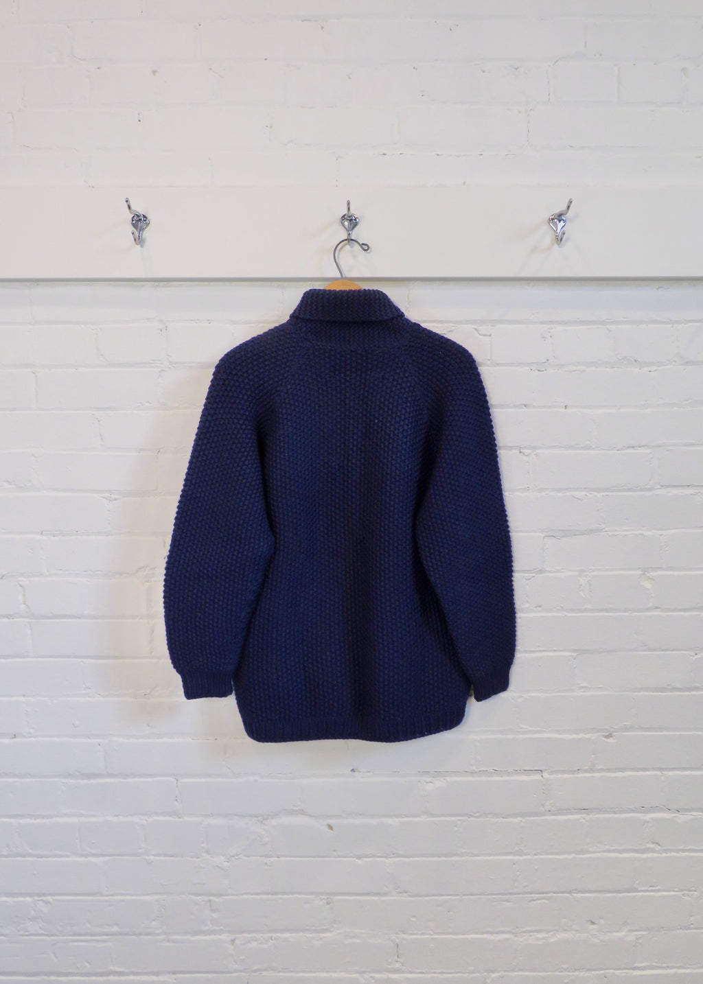 1960s Plain Textured Cowichan Cardigan