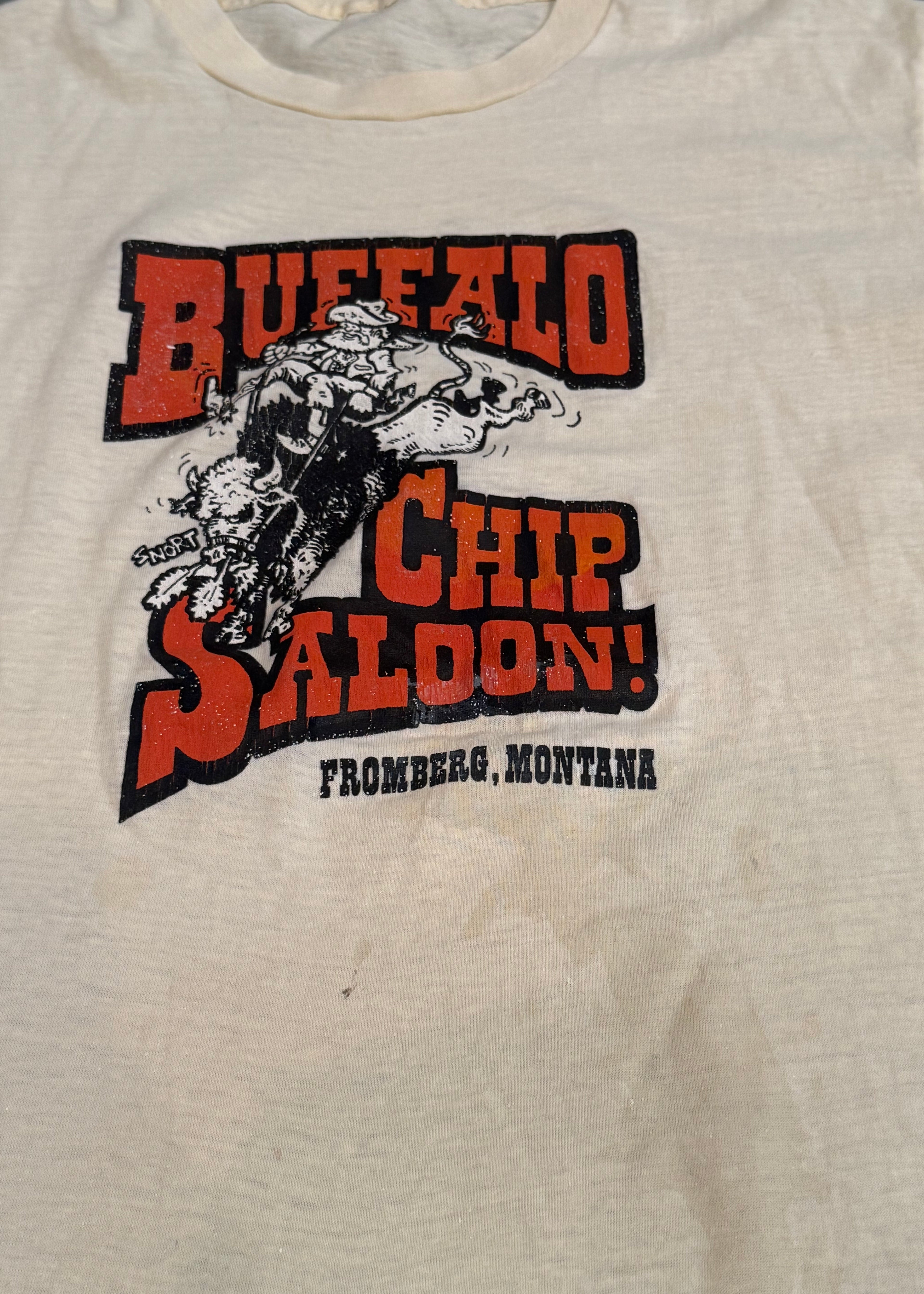1980s Buffalo Chip Saloon Montana T-Shirt
