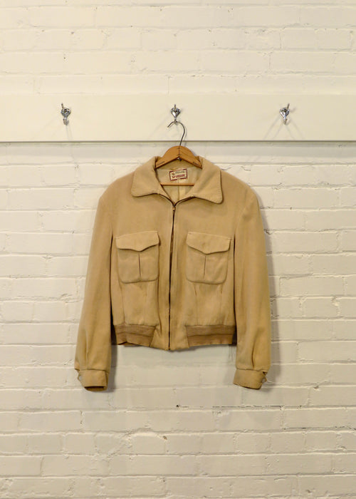 1950s McGregor Wool Cropped Jacket | M