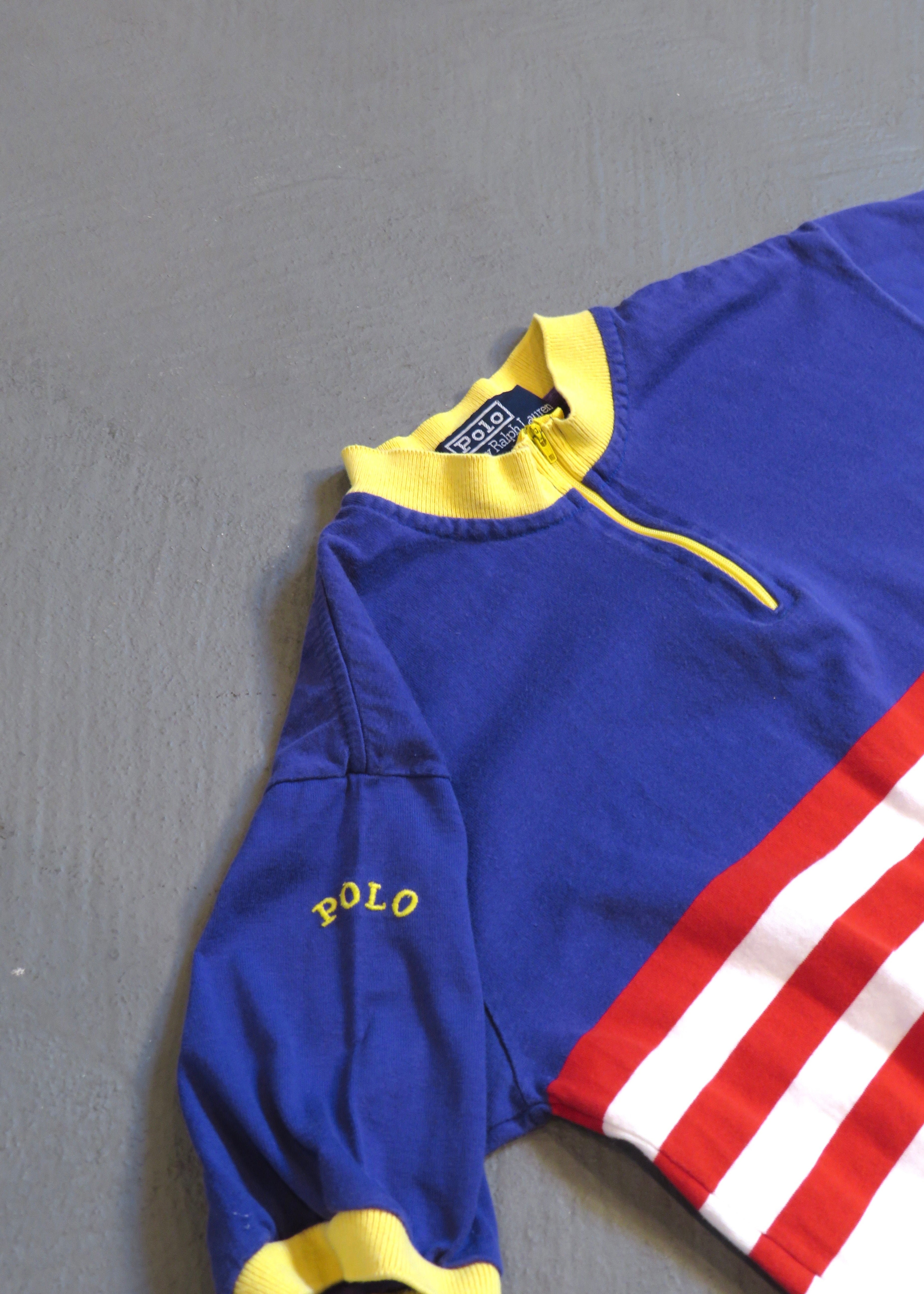 1990s Polo Ralph Lauren 1/4 Quarter Zip T-Shirt