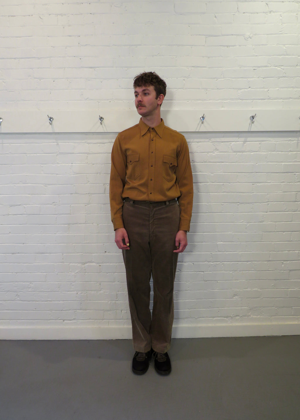 1940s Custom Made Wool Western Shirt