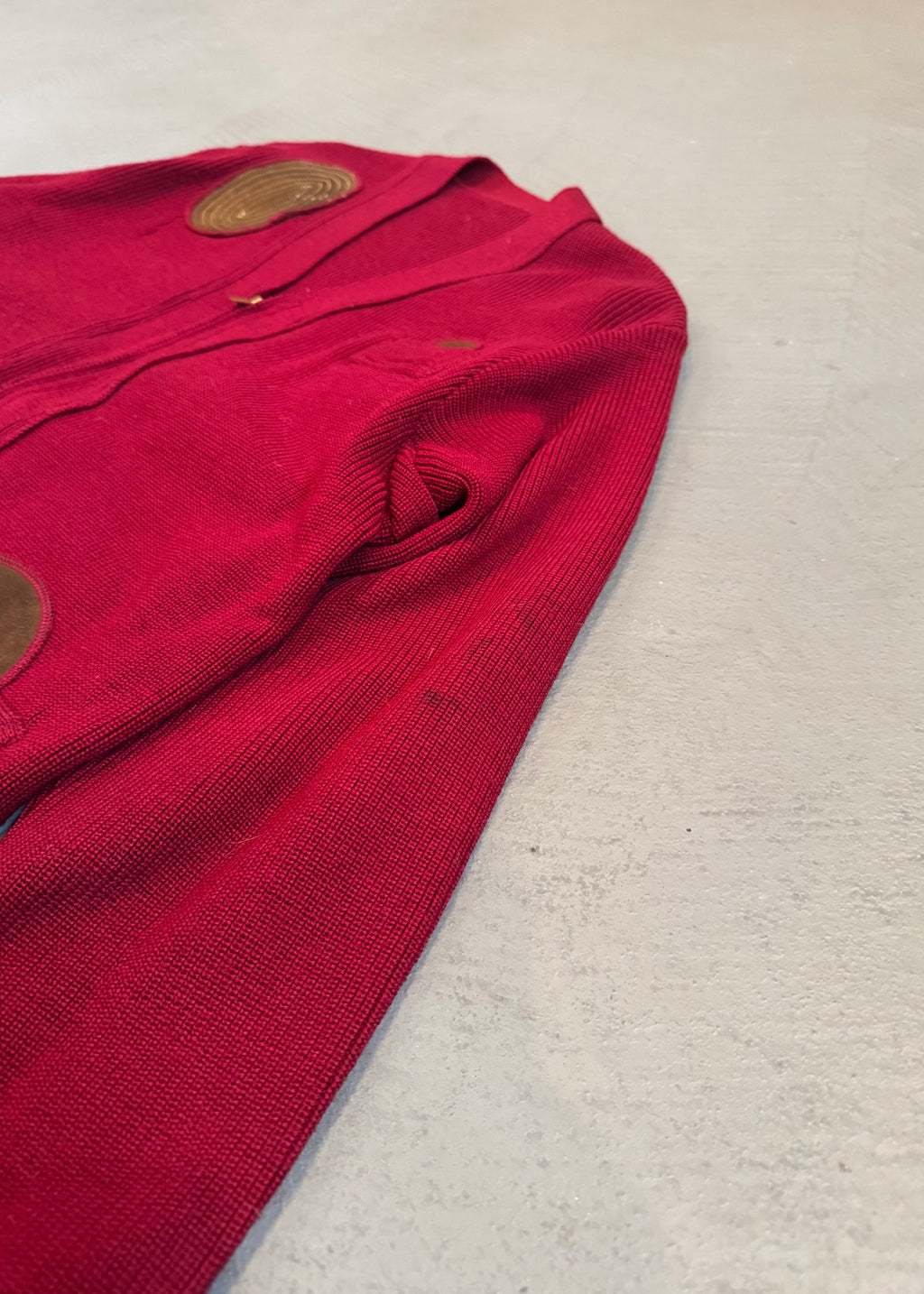 1960s Suede Accent Shooting Cardigan