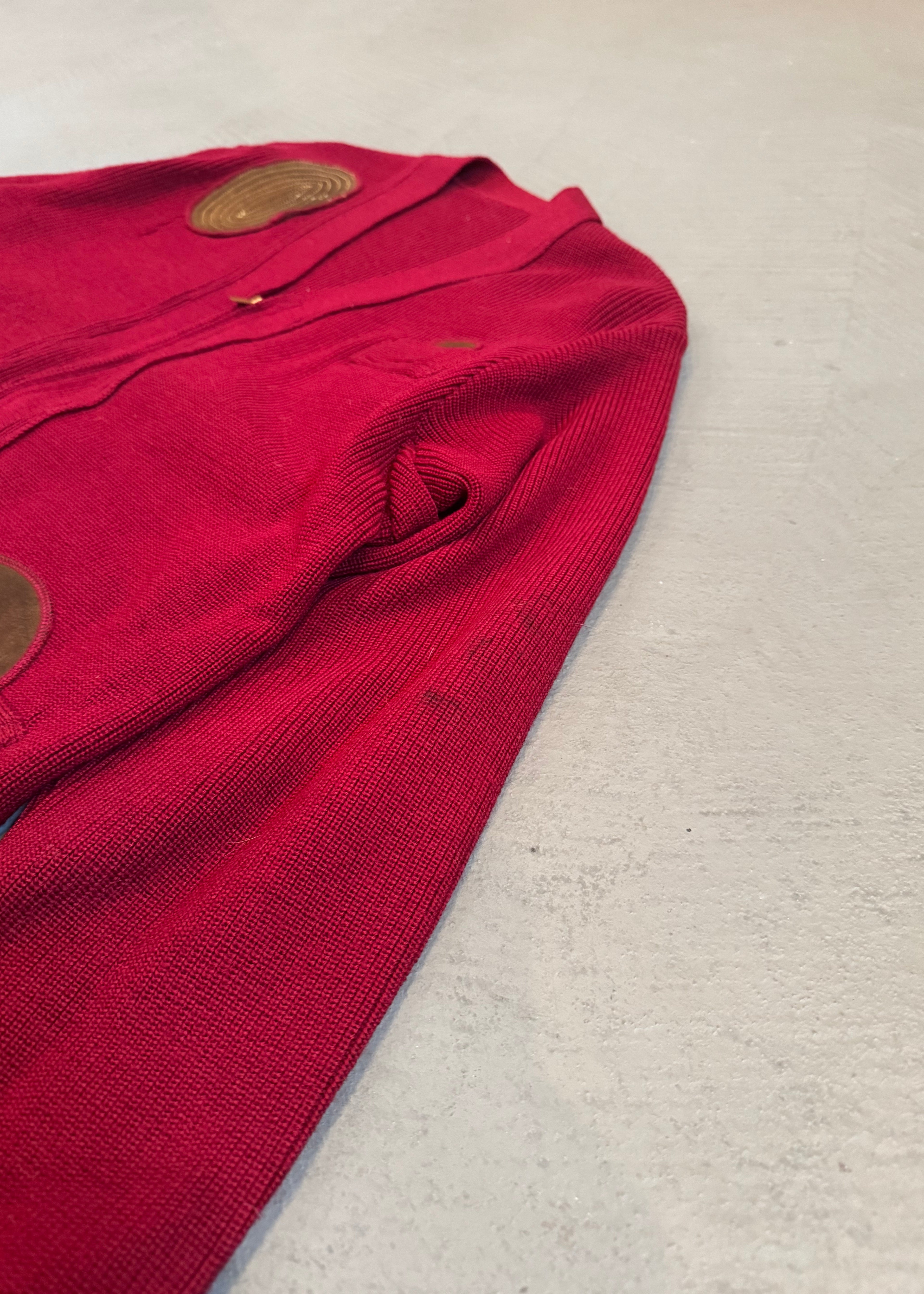 1960s Suede Accent Shooting Cardigan