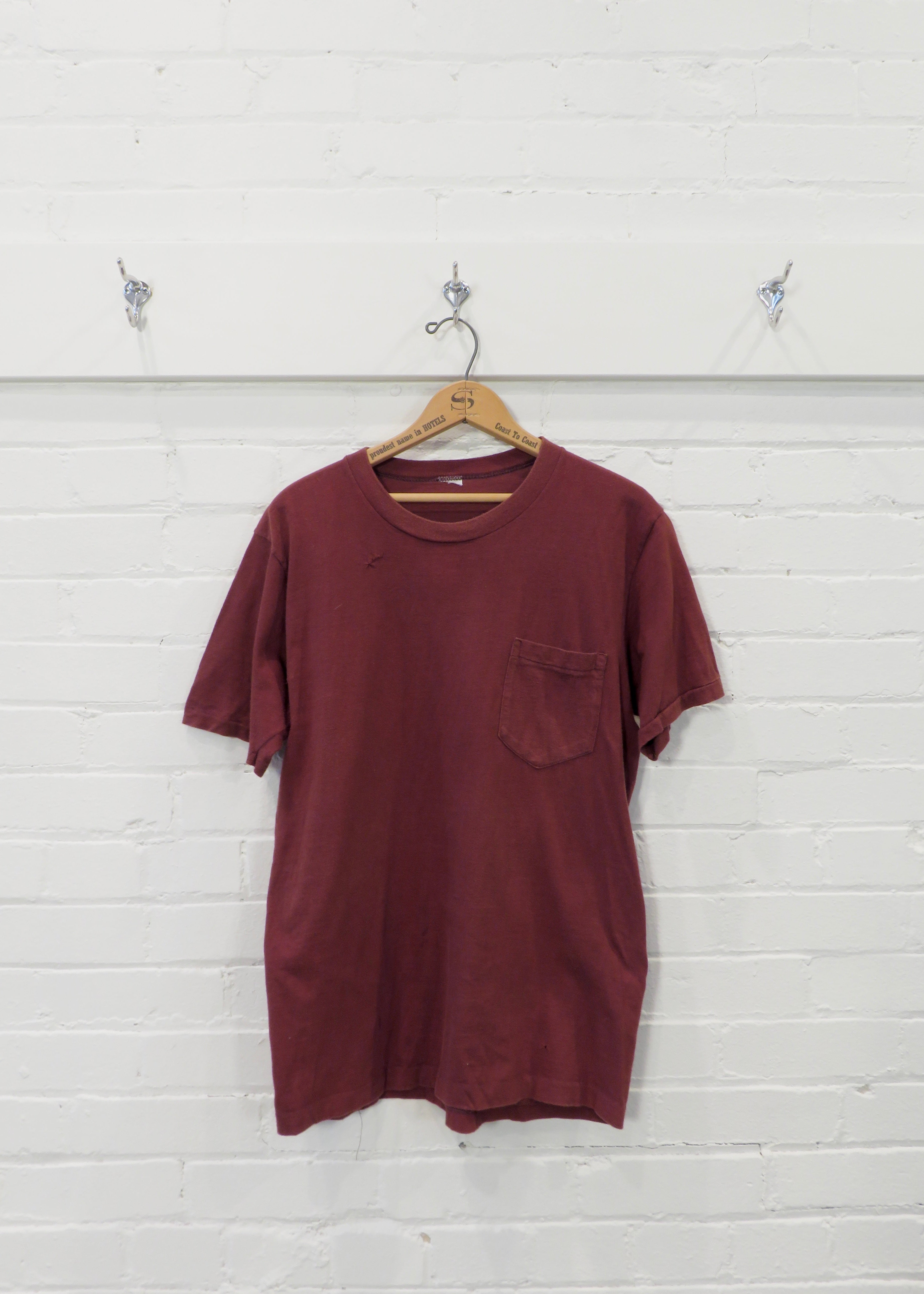1980s Cocoa Brown Pocket T-Shirt