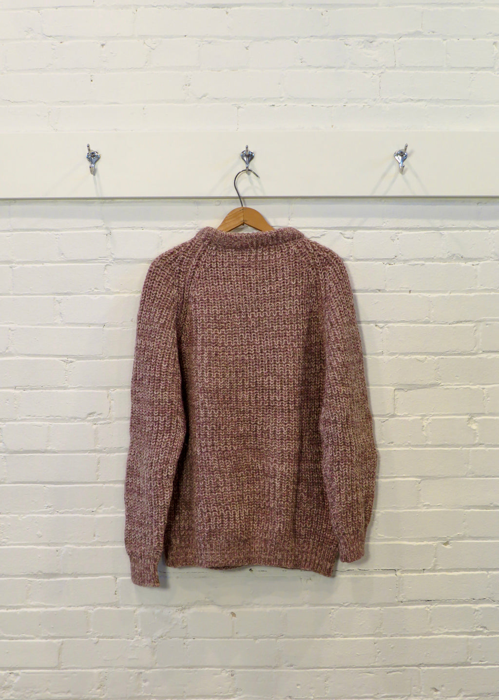 1980s British Chunky Marled Sweater