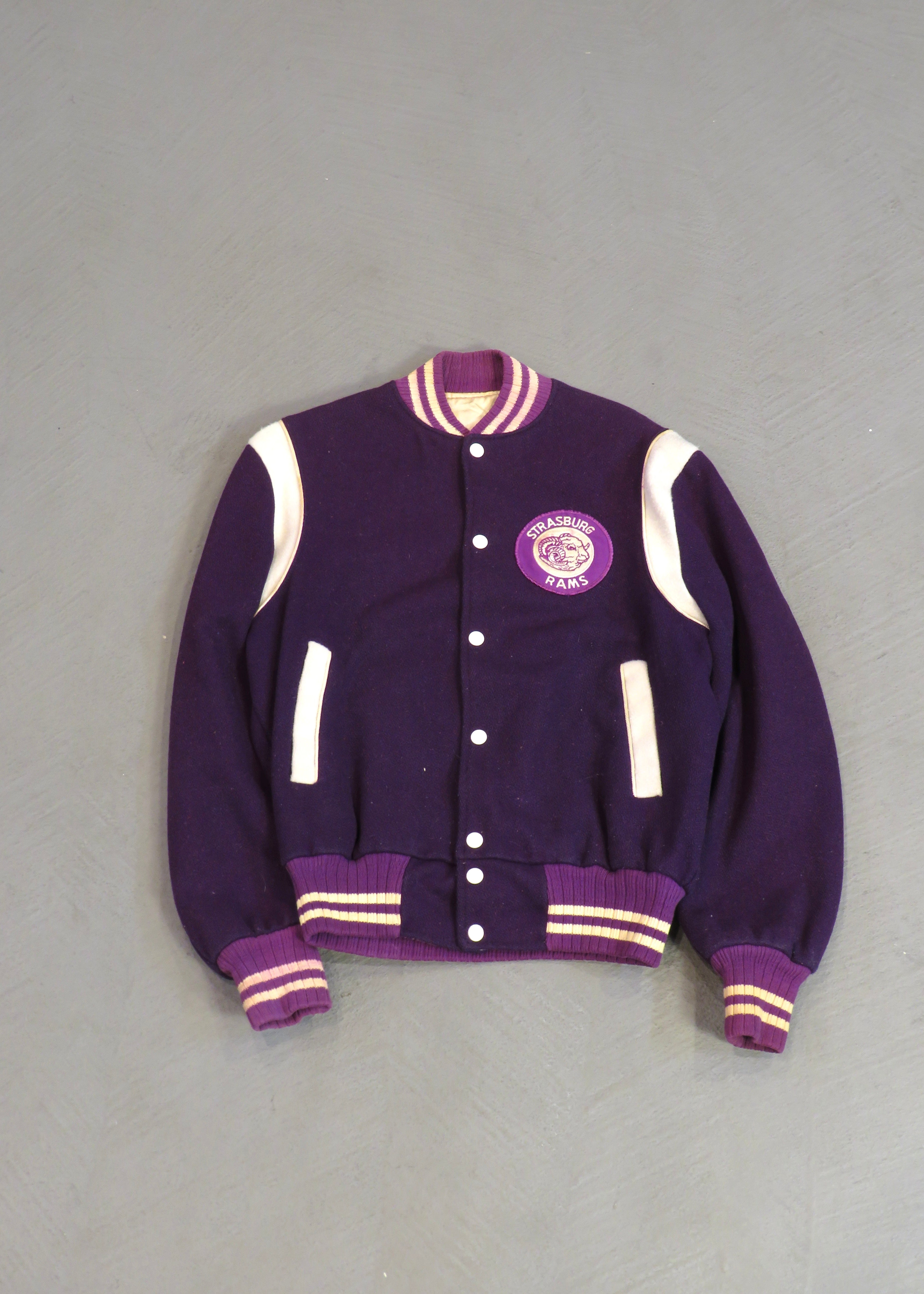 1950s Strasburg Rams Reversible Varsity Jacket