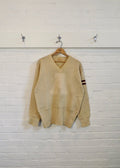 1940s Ghost Letter V-Neck Varsity Sweater