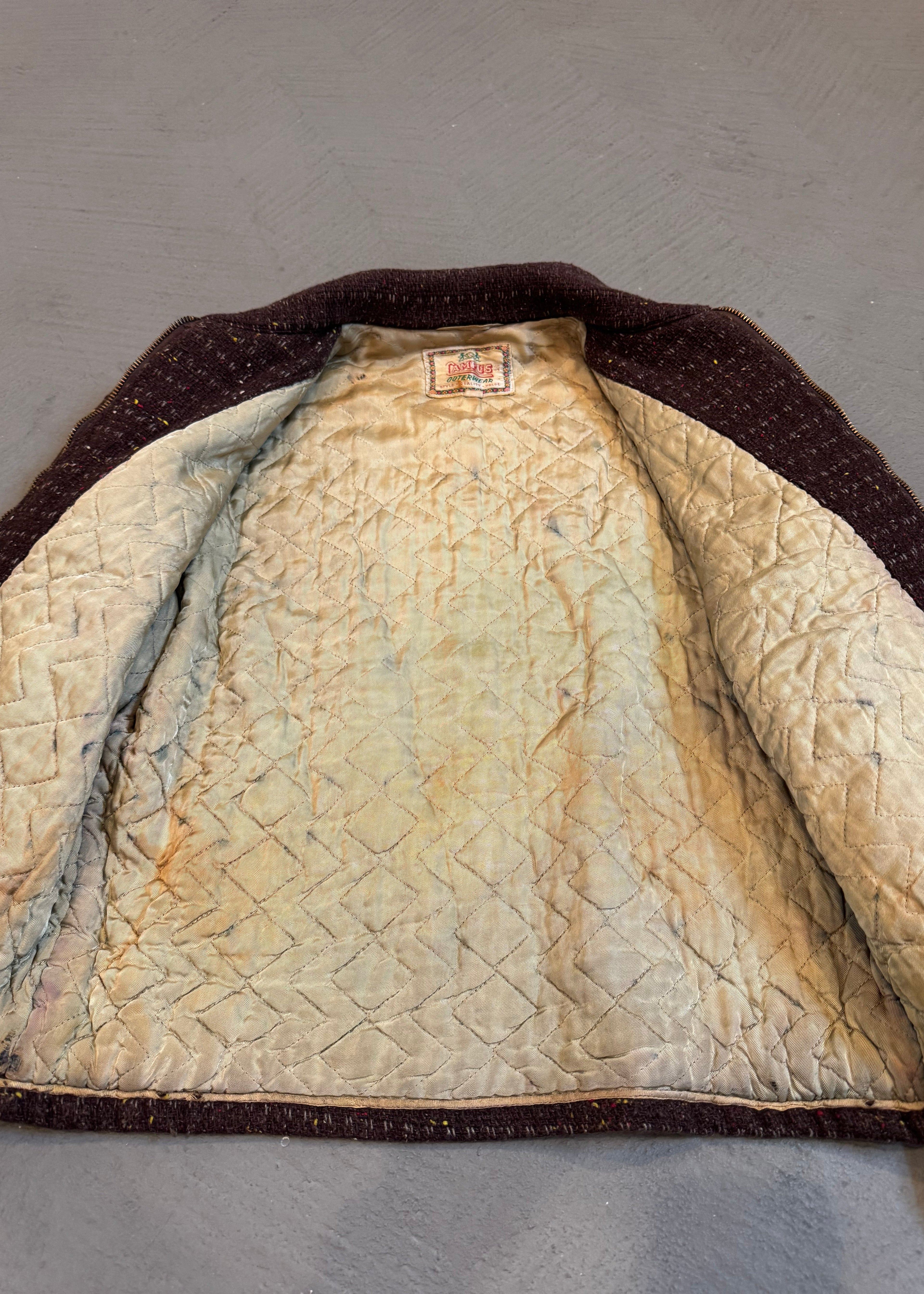 1950s Wool Tweed Cropped Ricky Jacket