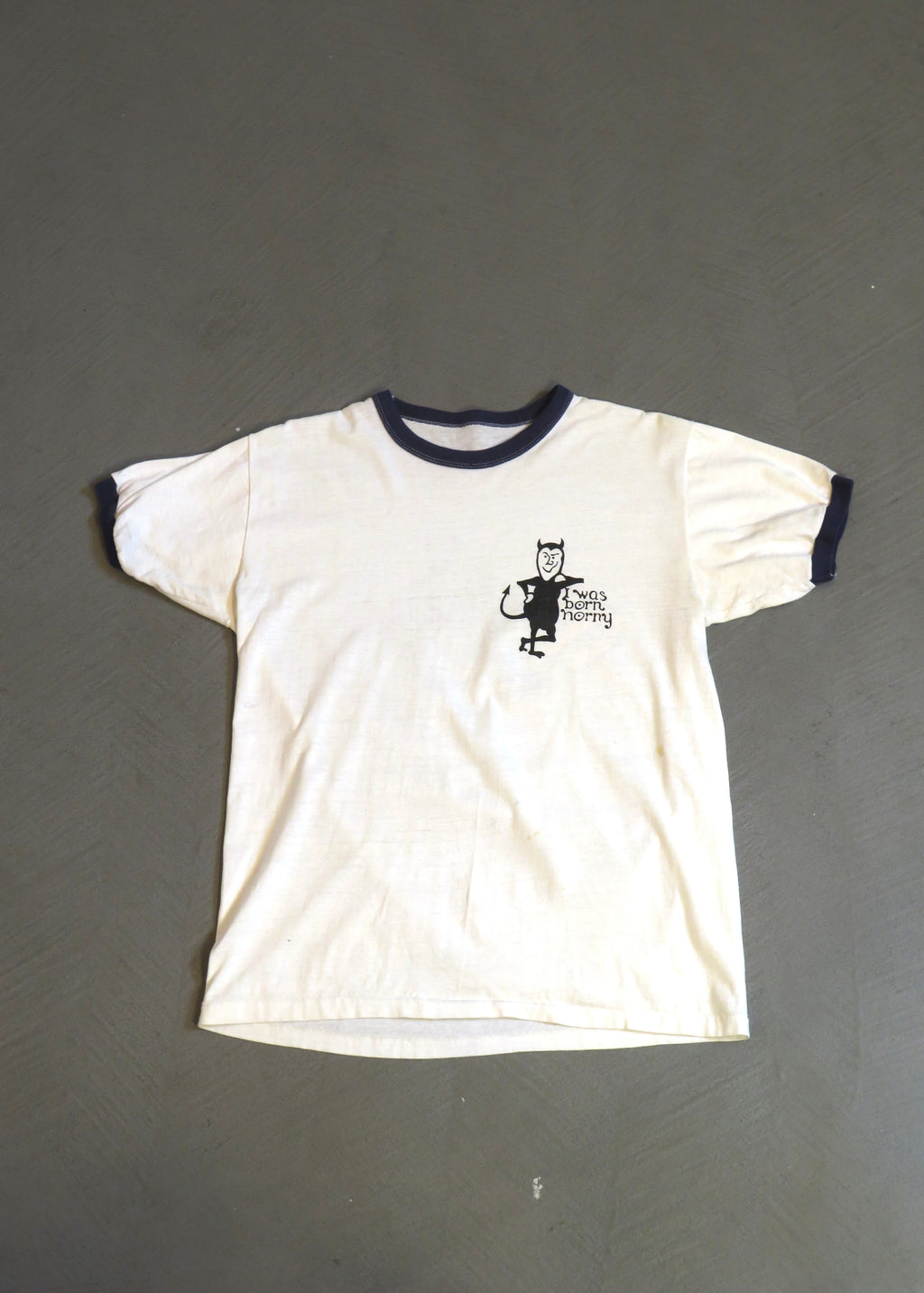 1990s Suzuki Motocross Horny Devil Ringer T-Shirt