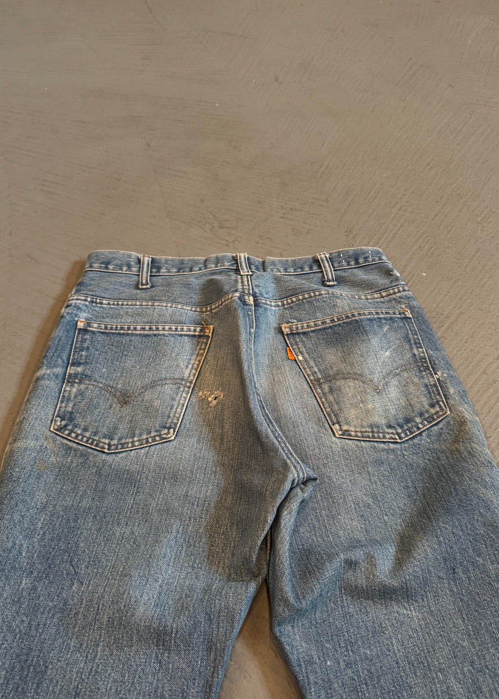 1970s Levi's 646 Orange Tab Flared Jeans