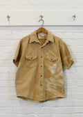 1960s Sun Faded Chamois Short Sleeved Shirt