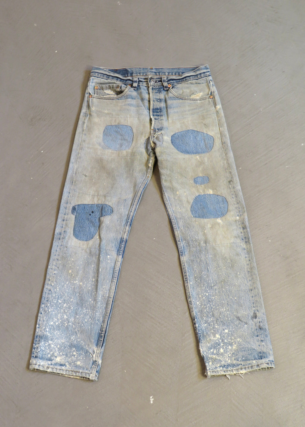 1990s Levi's 501 Heavily Repaired Jeans