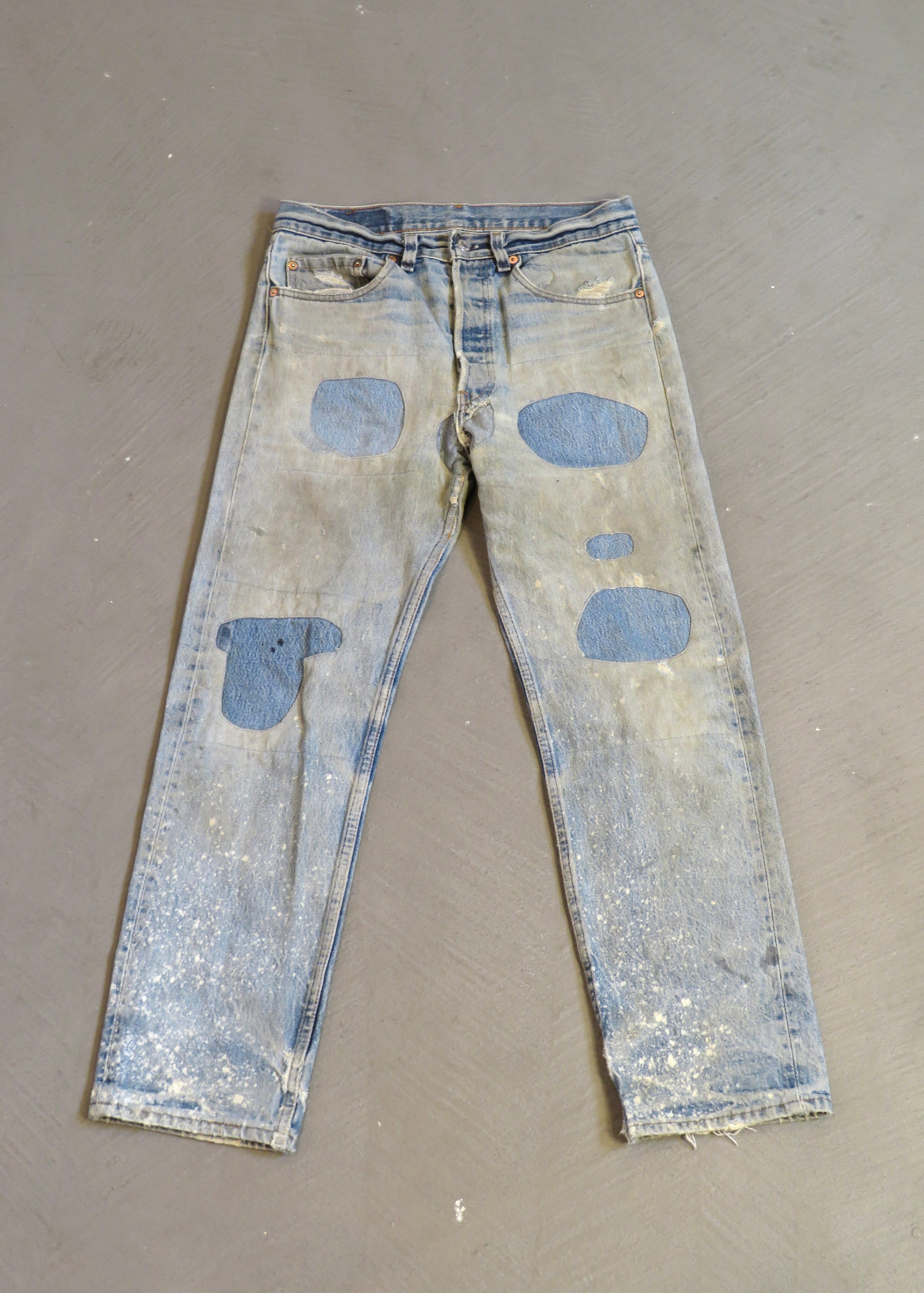 1990s Levi's 501 Heavily Repaired Jeans