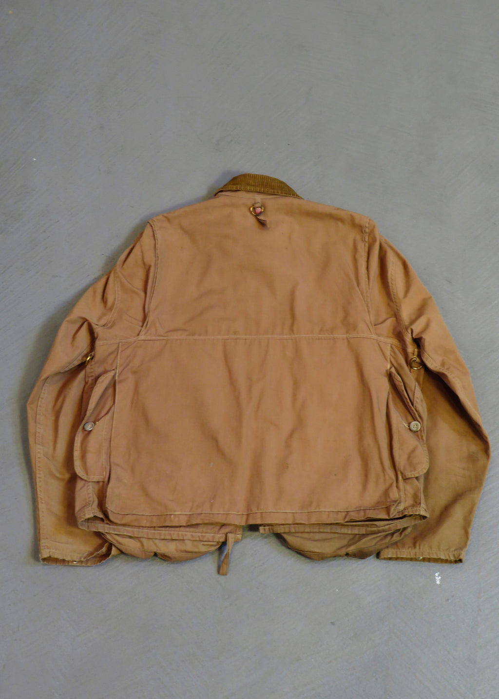Vintage 1960s Ideal Products Brown Cotton Cropped Fly Fishing Jacket