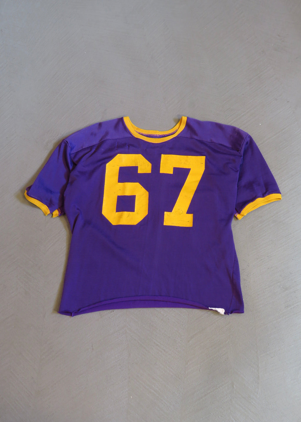 1960s #67 Purple Durene Football Jersey